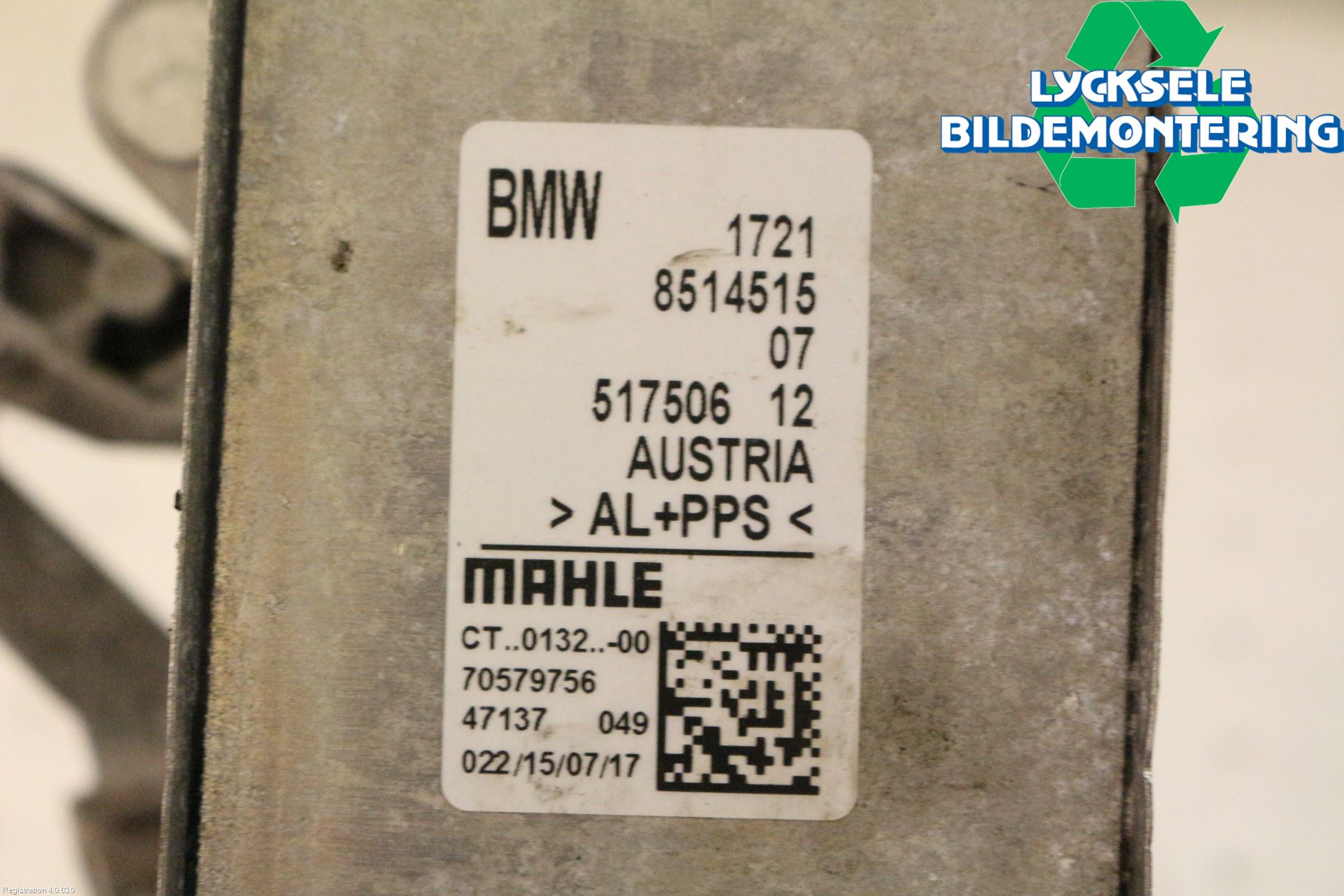 BMW 5 G30/G31/F90 17-23 Oljekylare Automat