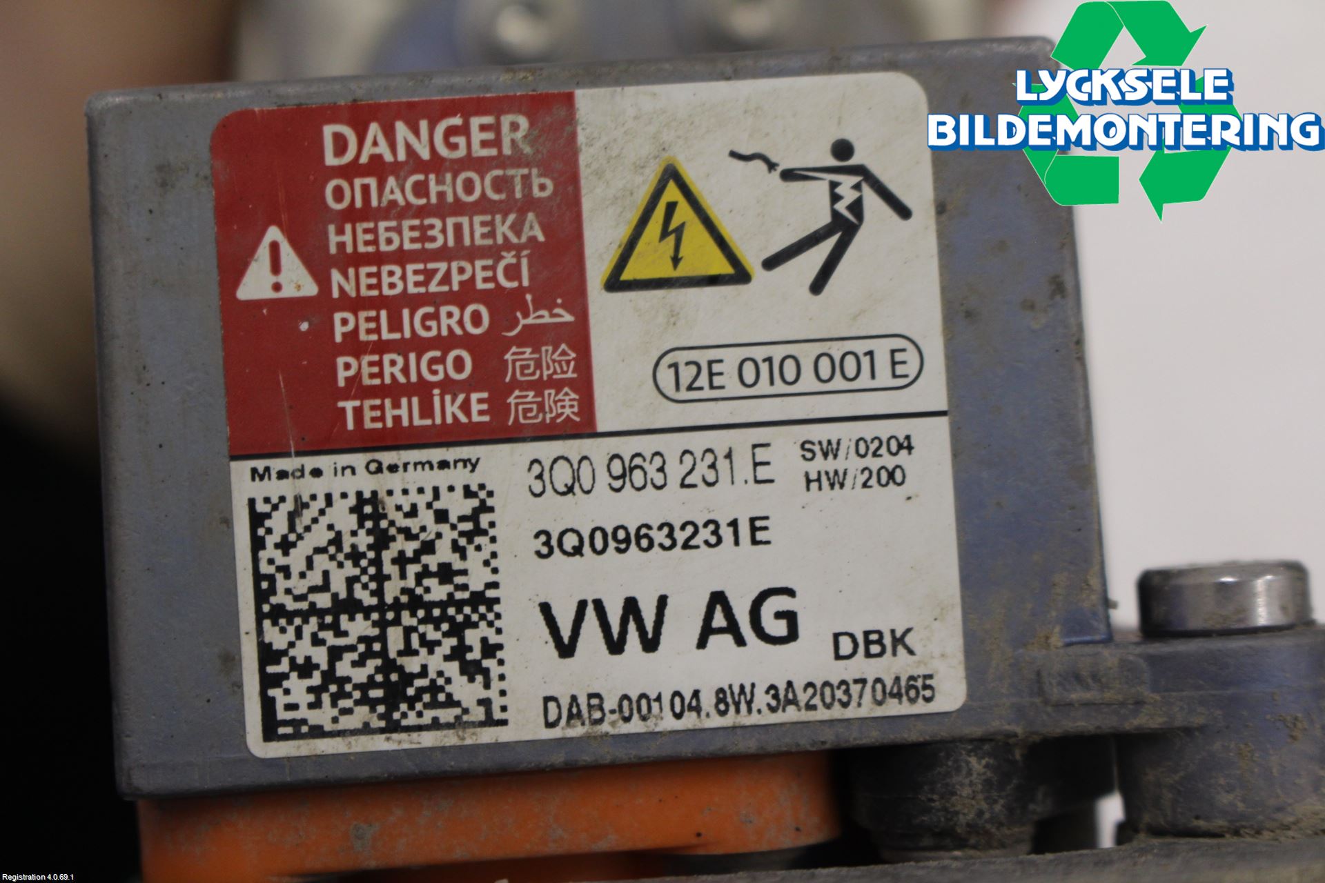 Volkswagen VW GOLF / E-GOLF VII 13-20 Motorvärmare Värmekropp