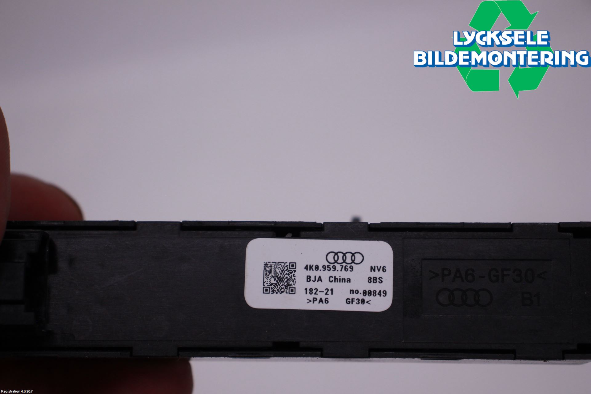 Audi E-TRON, S GE 19- Strömställare Stolregler