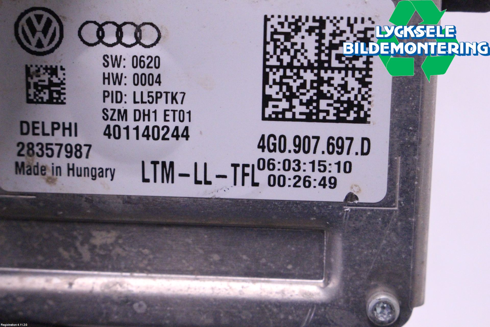 Skoda OCTAVIA (5E) 13-20 Styrenhet Strålkastare
