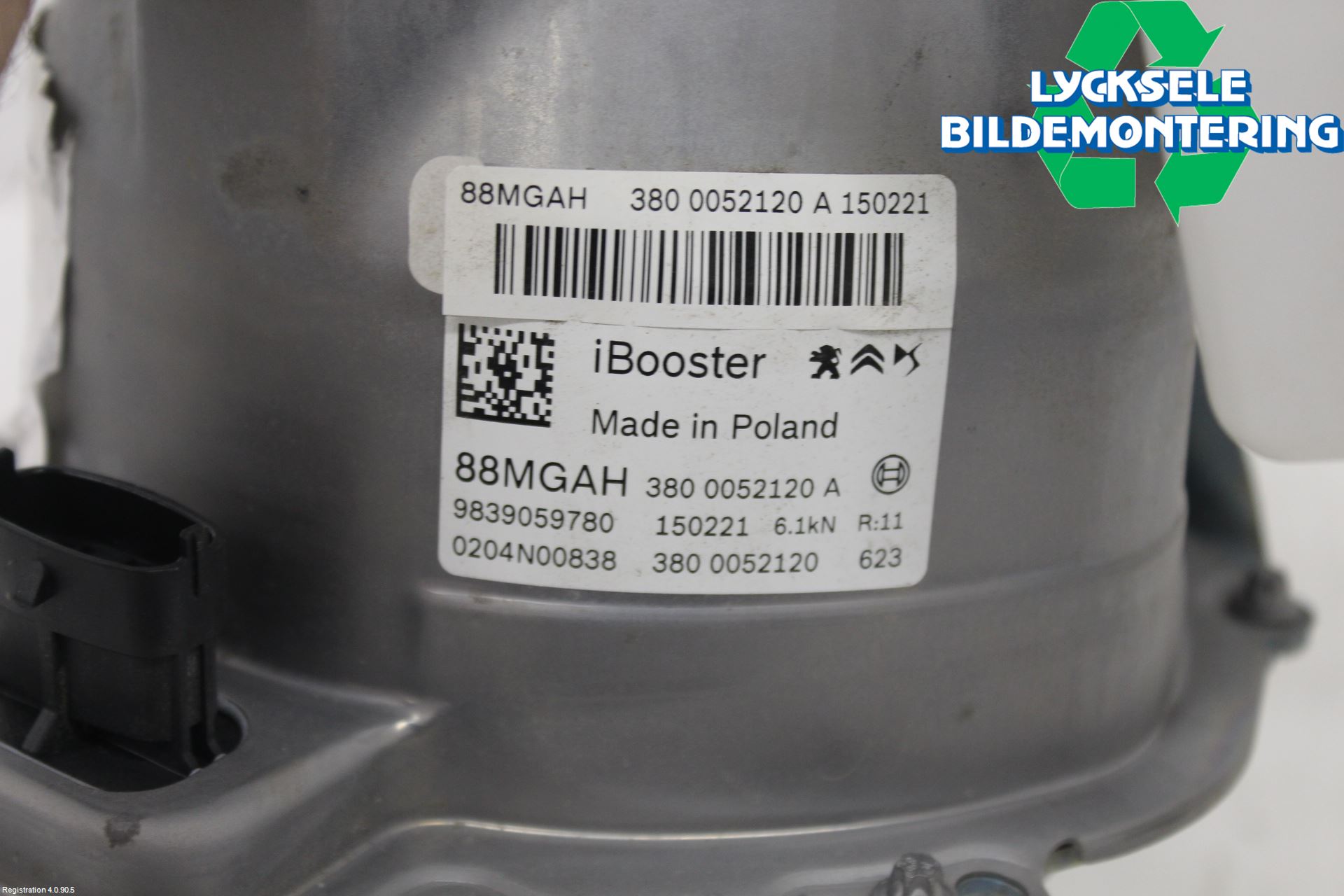 Peugeot 3008 17-24 Bromsservo