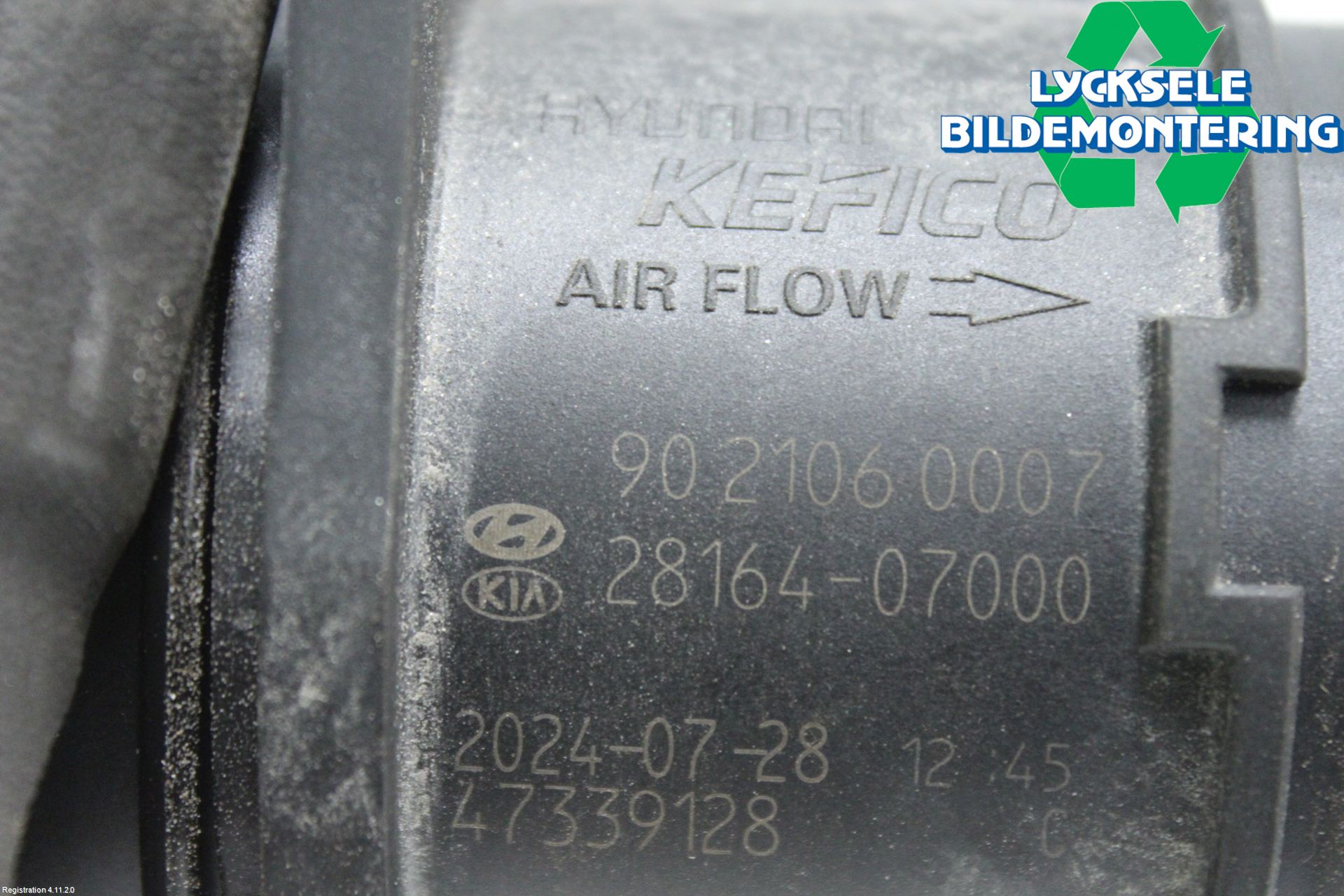 Hyundai i10 LA 20- Injluftmassamätare