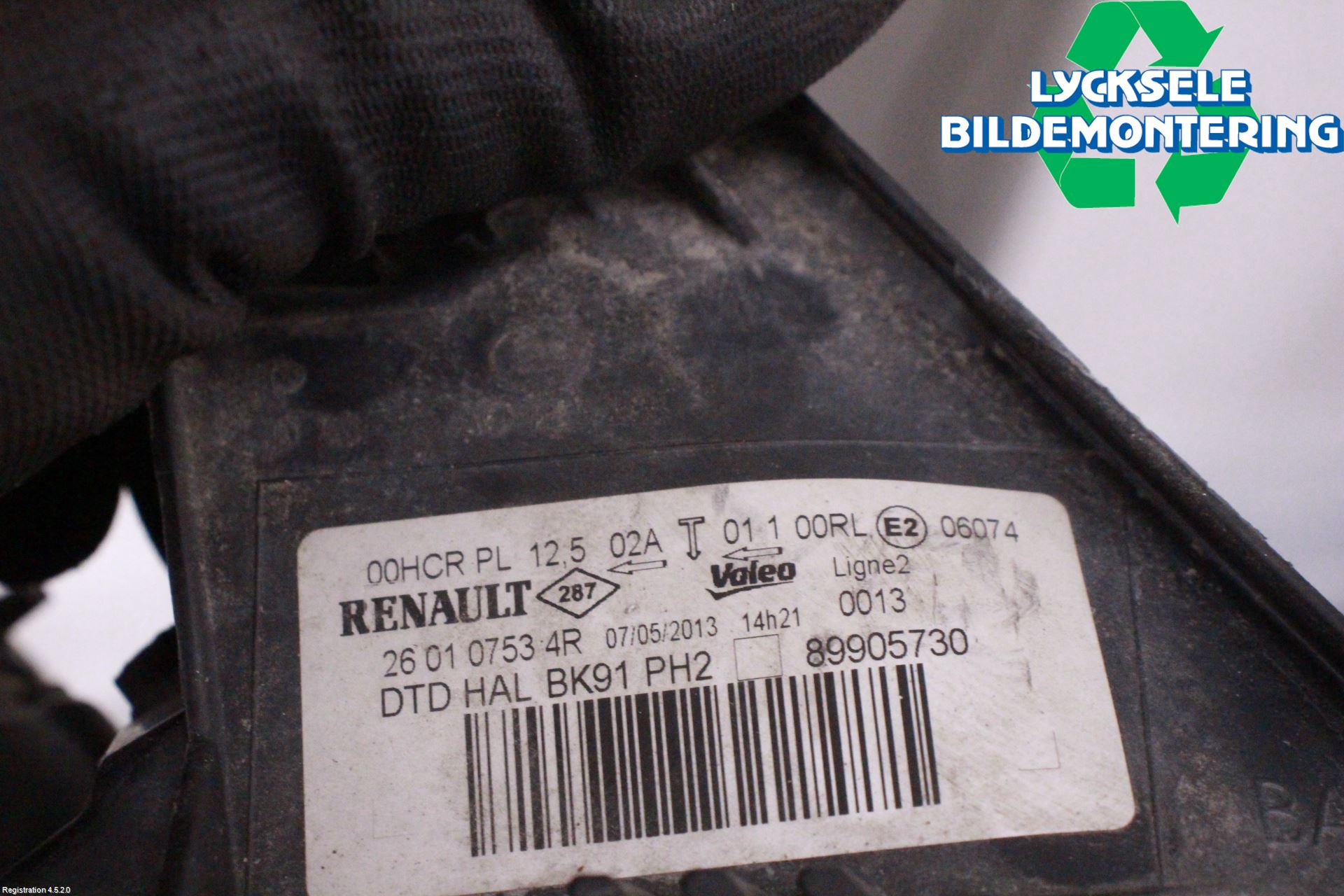 Renault LAGUNA III 11-15 Strålkastare Höger