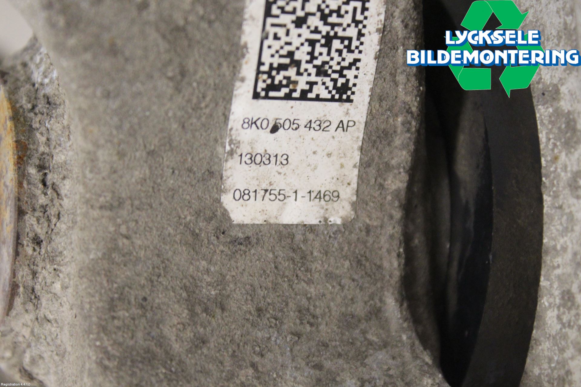 Audi A5 07-16 Hjullagerhus Bak Hö