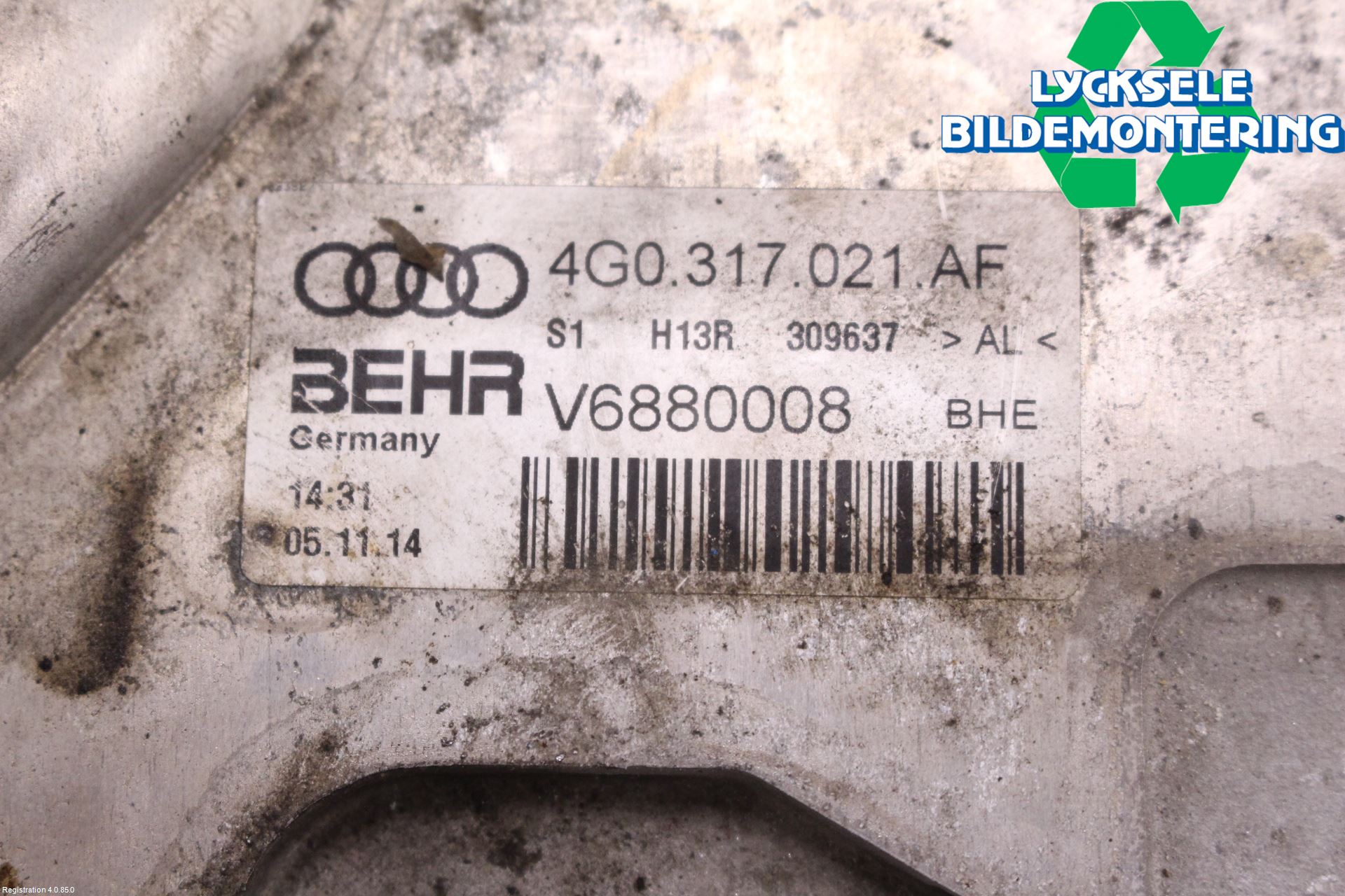 Audi A7/S7 4G 11-17 Oljekylare Automat