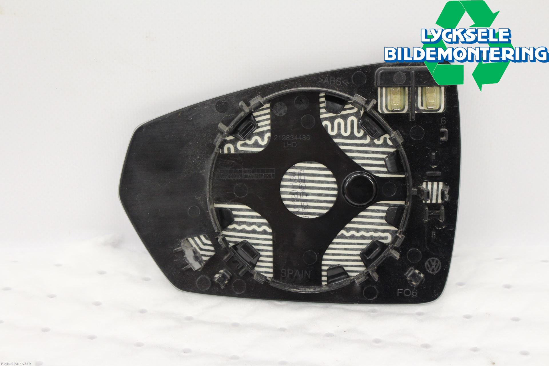 Audi A1 19- Spegelglas Hö