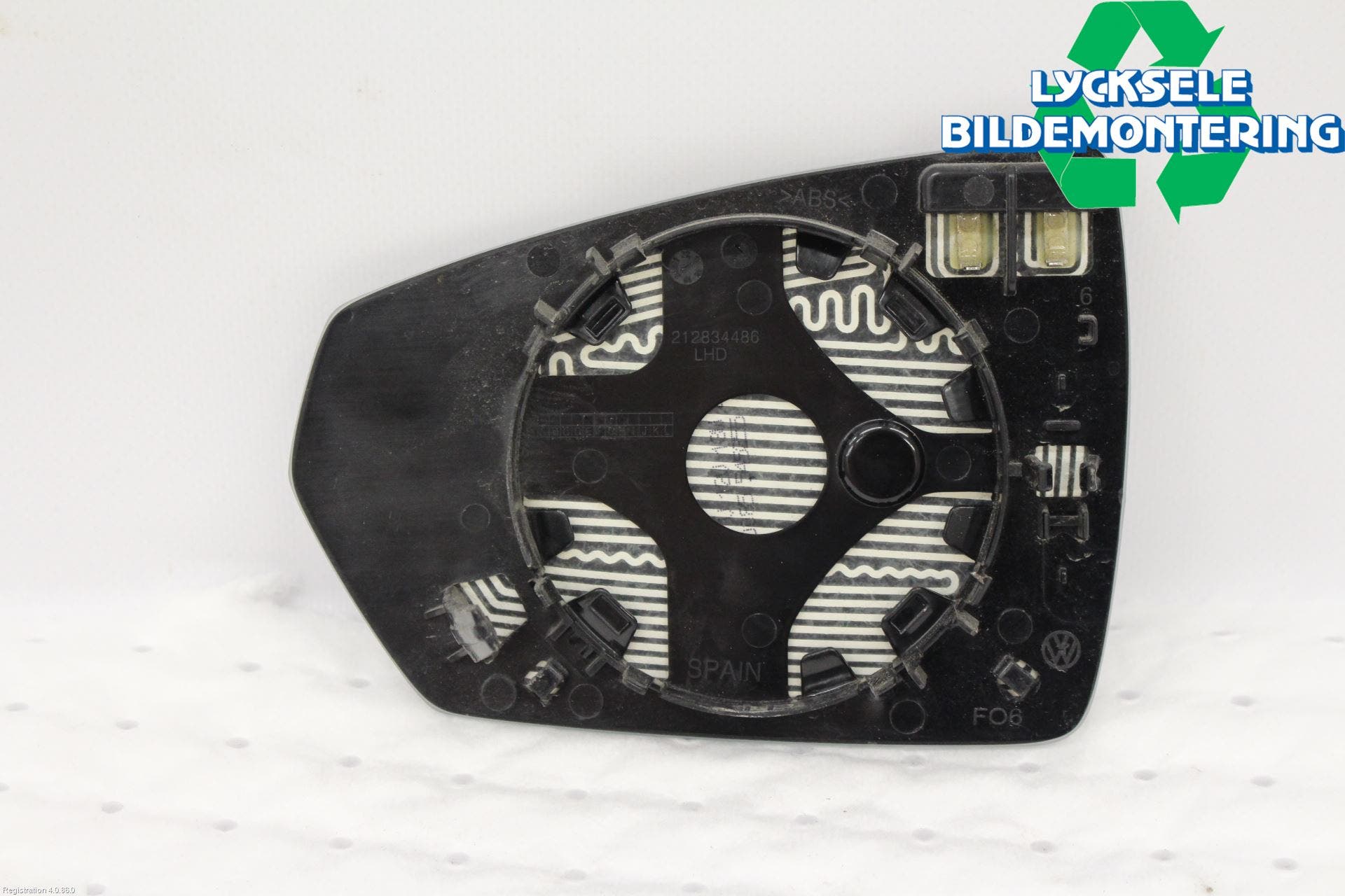 Audi A1 19- Spegelglas Hö