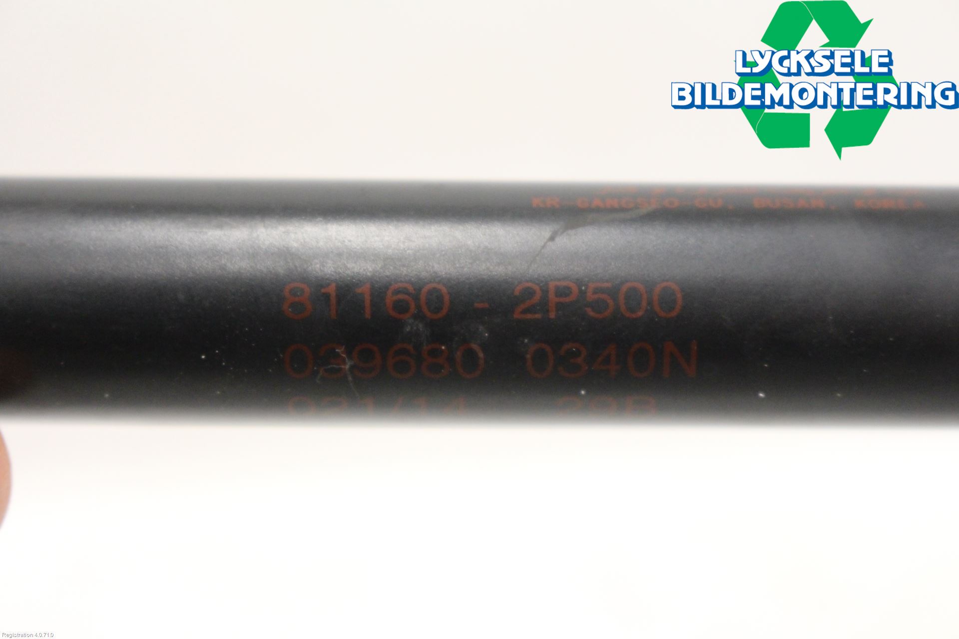 Kia SORENTO 10-14 Gasfjäder Motorhuv