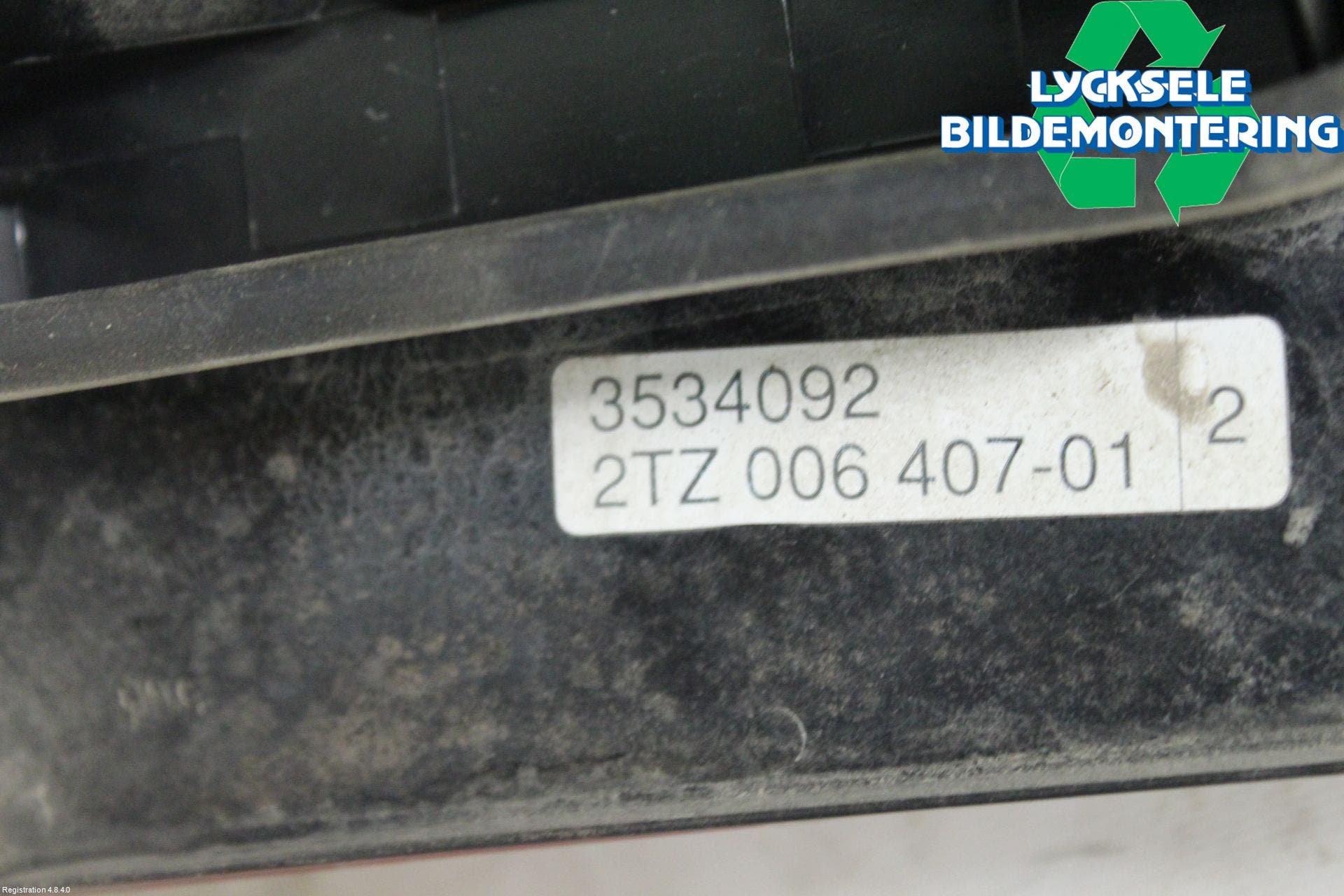 Volvo 940 91-98 Bakljus Lucka Vä