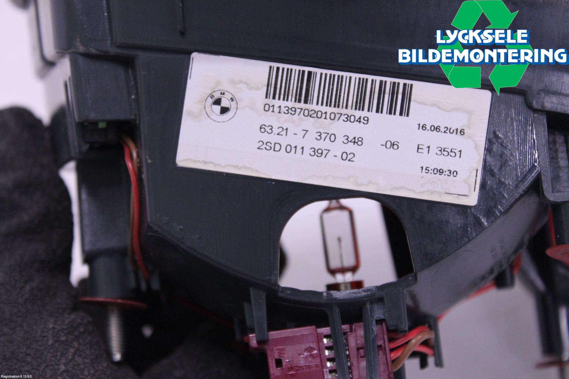 BMW 5 F10/F11/F18 09-17 Bakljus Lucka Hö