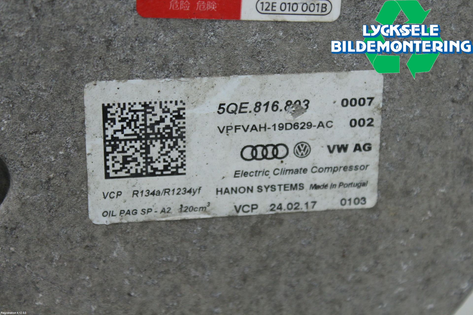 Volkswagen VW PASSAT 15-19 Ac Kompressor