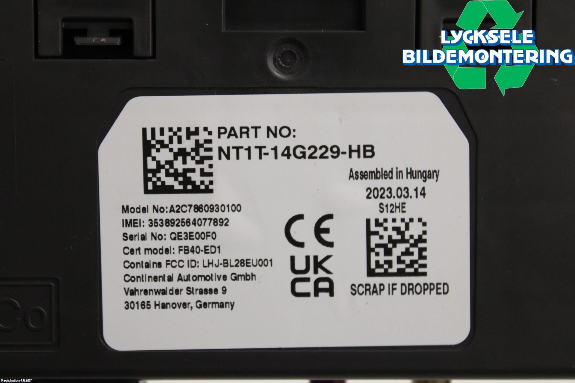 Ford TRANSIT/TOURNEO CONNECT 22- Styrenhet Övrigt
