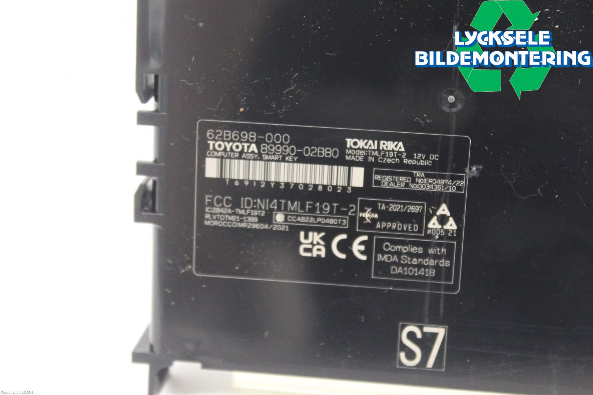 Toyota COROLLA 19- Styrenhet Övrigt