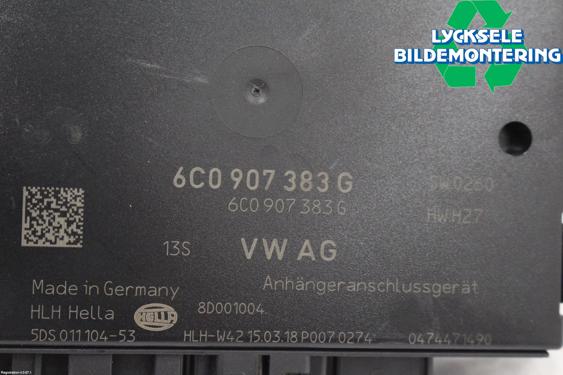 Volkswagen VW CRAFTER II / E-CRAFTER 17- Styrenhet Dragkrok