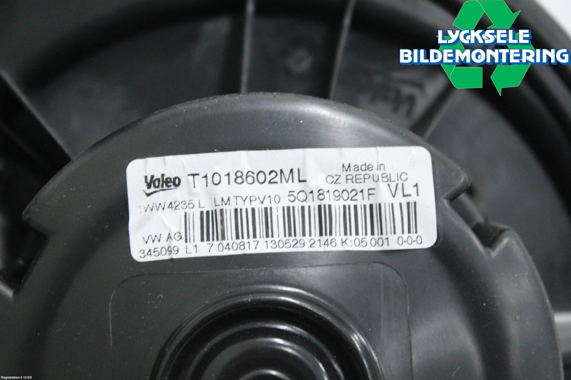 Volkswagen VW GOLF / E-GOLF VII 13-20 Ac Värmefläkt