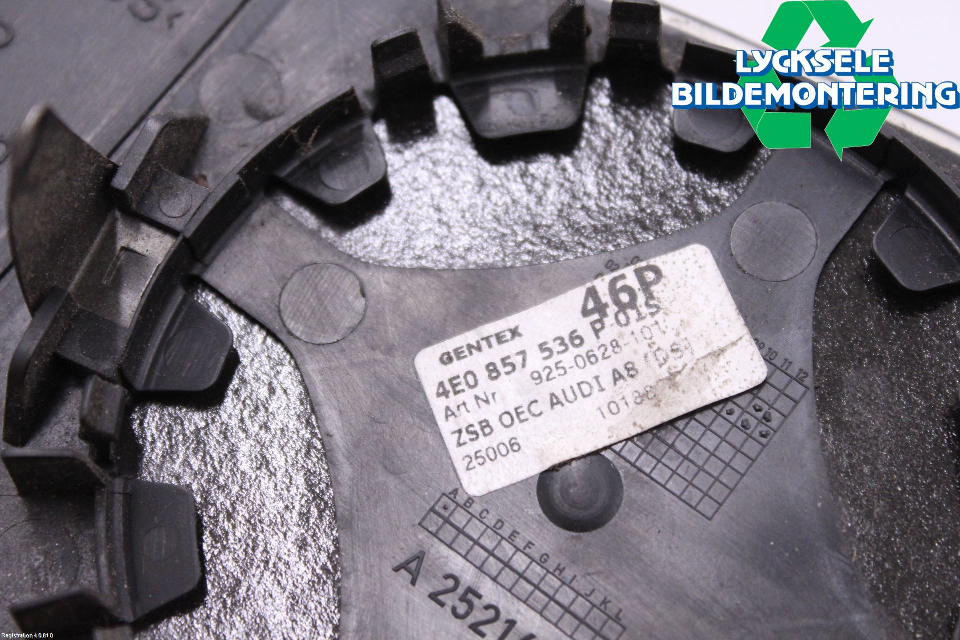 Audi A8/S8 4E  02-09 Spegelglas Hö