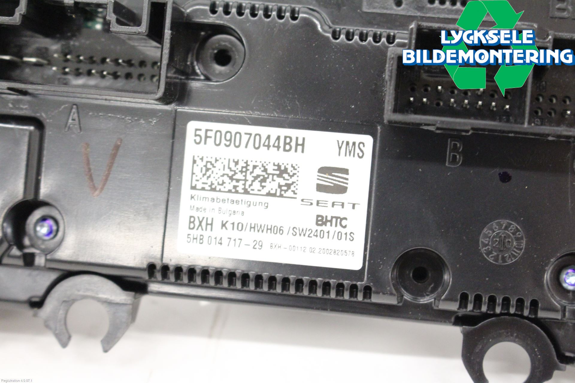 Seat ATECA 16->> Ac Styrenhet Ac Manöveren