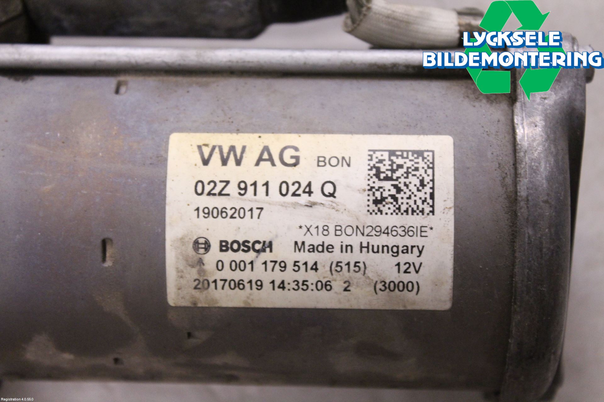 Volkswagen VW GOLF / E-GOLF VII 13-20 Startmotor