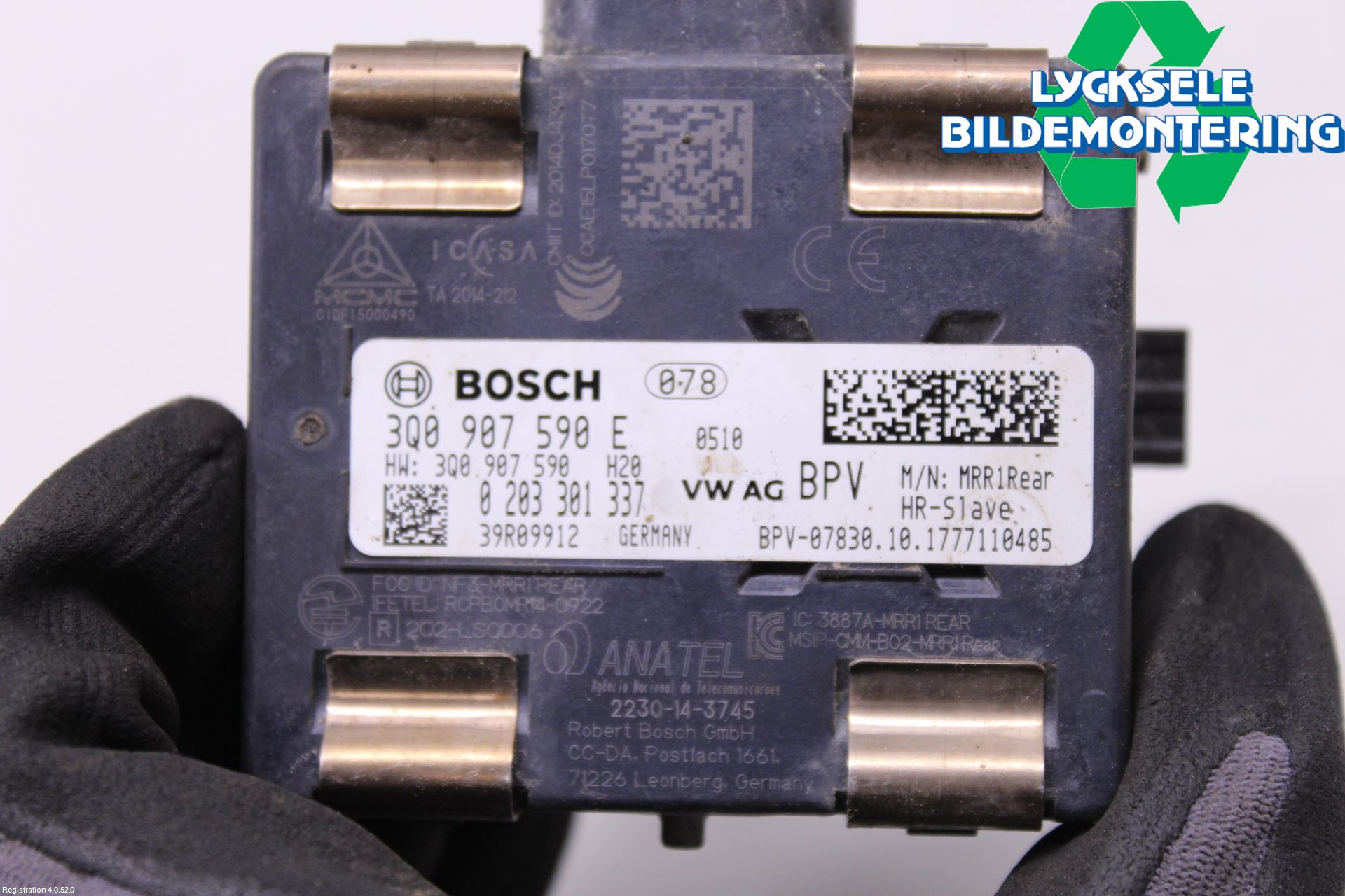 Volkswagen VW PASSAT 15-19 Sensor Aktivt Kollisionsskydd