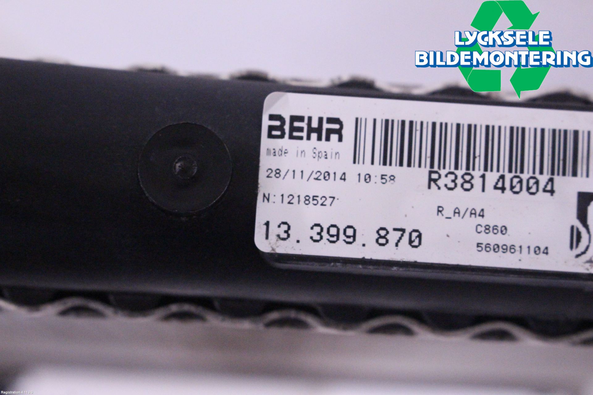 Opel CORSA E 15-19 Kylare Man