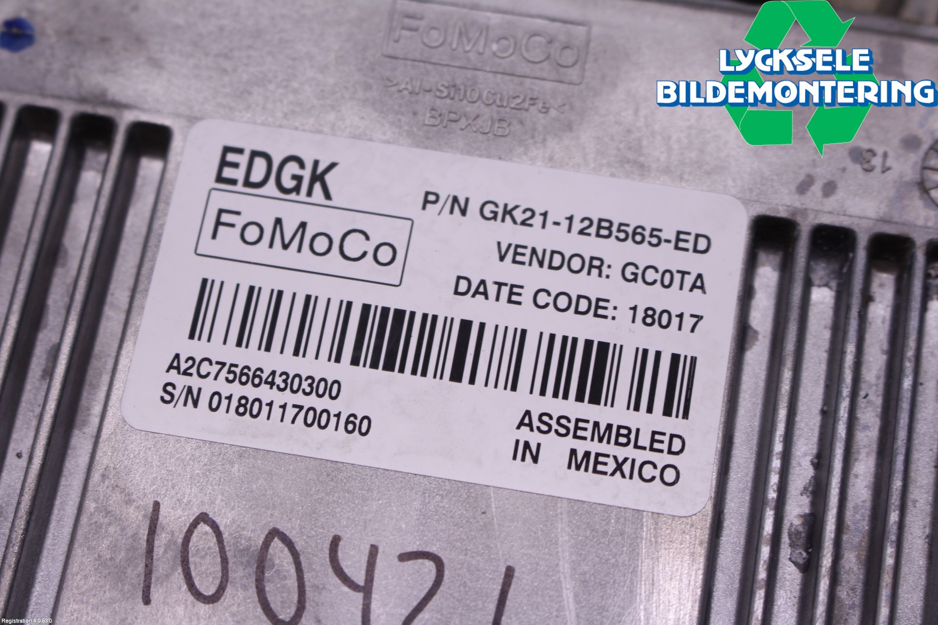 Ford TRANSIT/TOURNEO CUSTOM 13-24 Styrenhet Växellåda