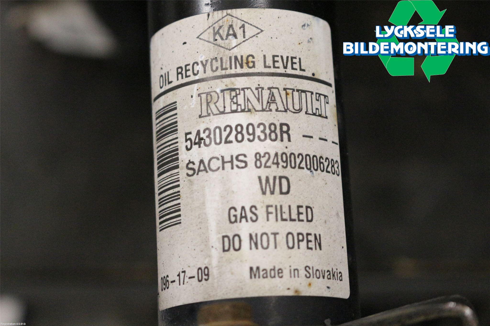 Dacia DOKKER 13- Fjäderben Fram Höger