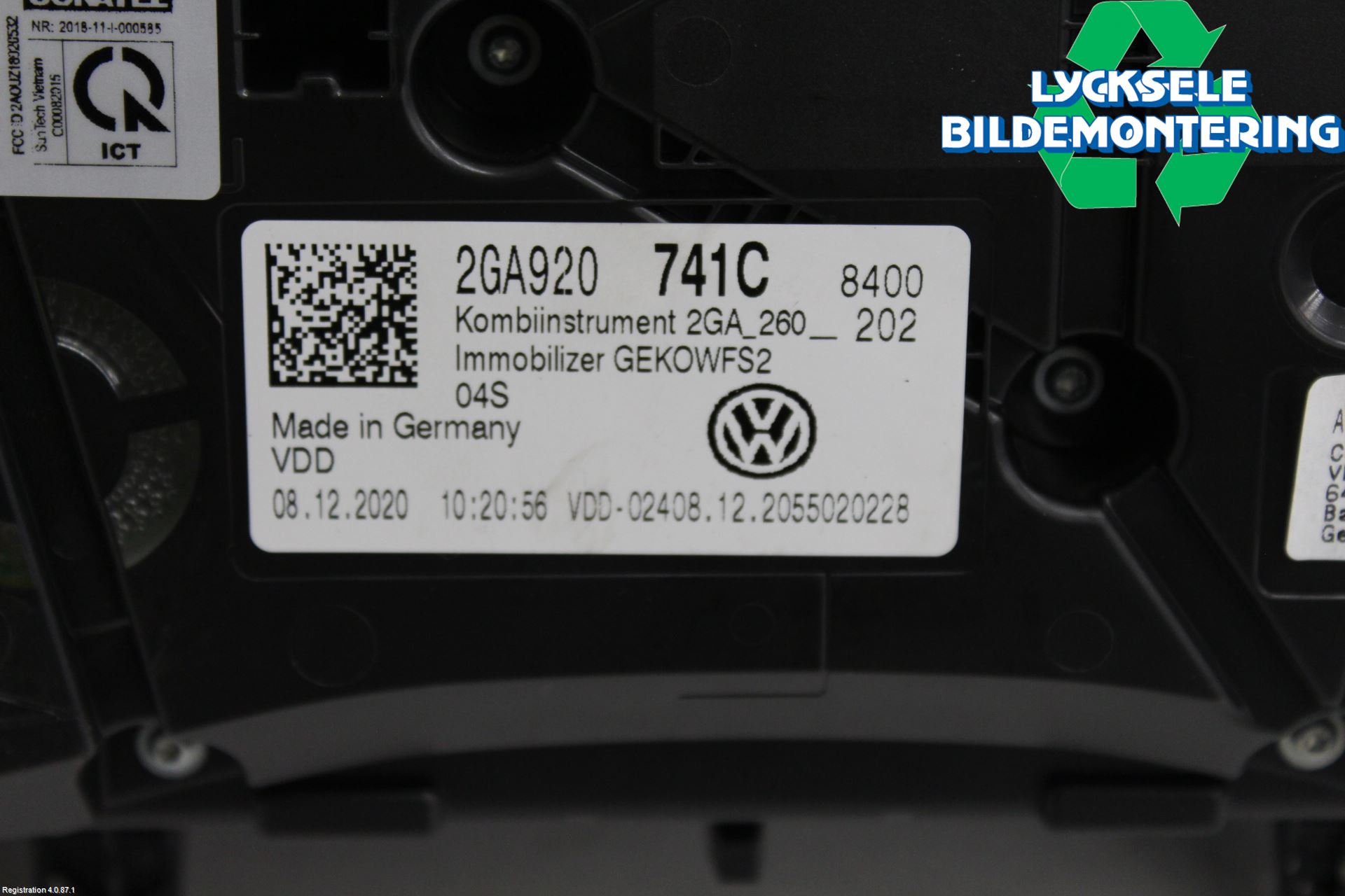 Volkswagen VW T-ROC 18- Instrument Komb