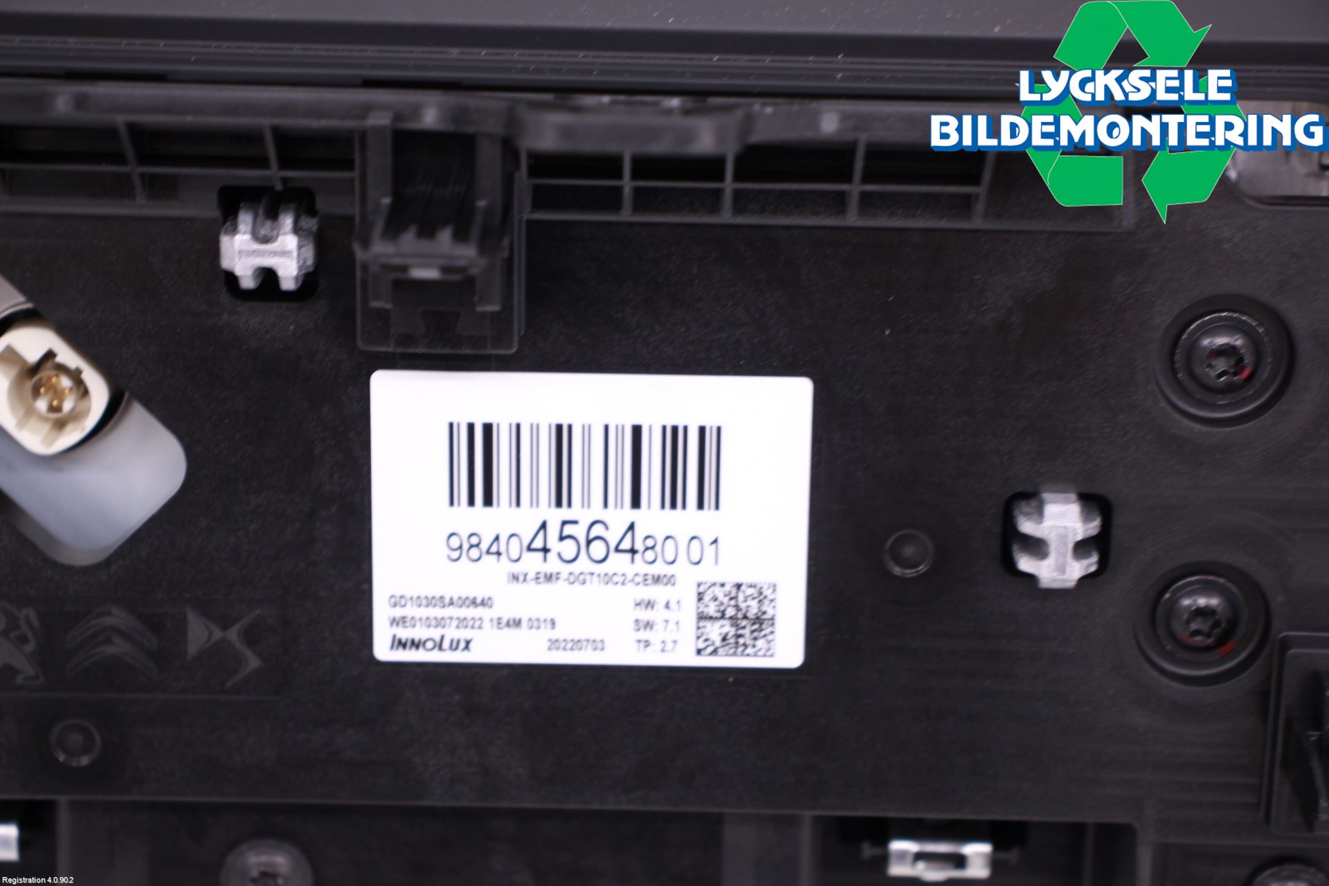 Citroen C4/E-C4 C4X/E-C4X III 21- Multifunktionsdisplay