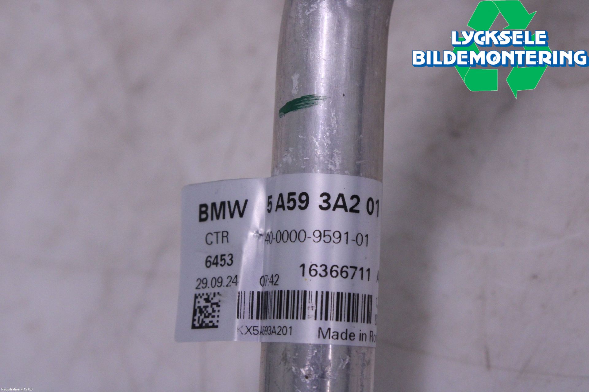 BMW 3 G20/G21/G80/G81 19- Ac Slang-Rör