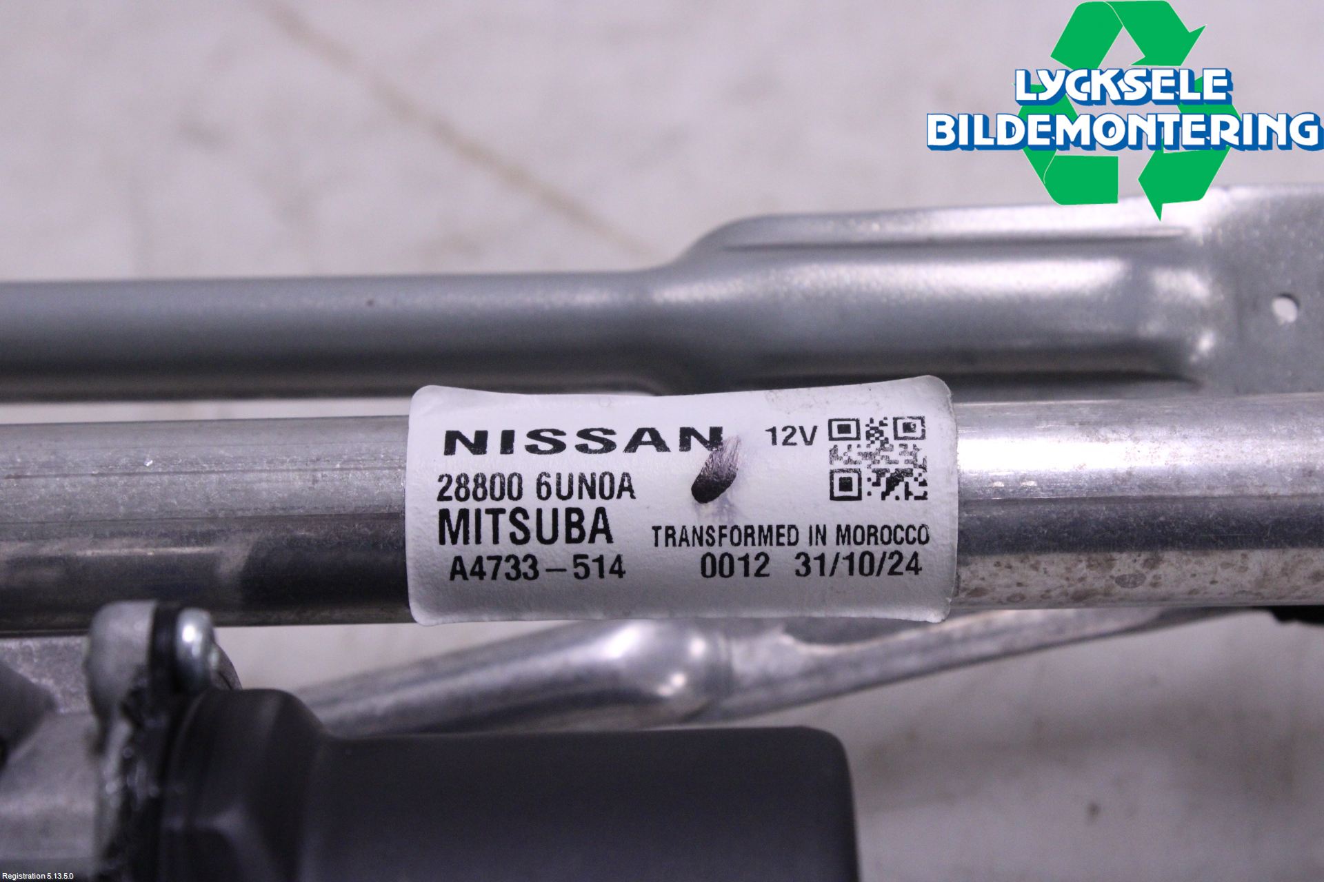 Nissan QASHQAI 21- Torkarmotor Vindruta