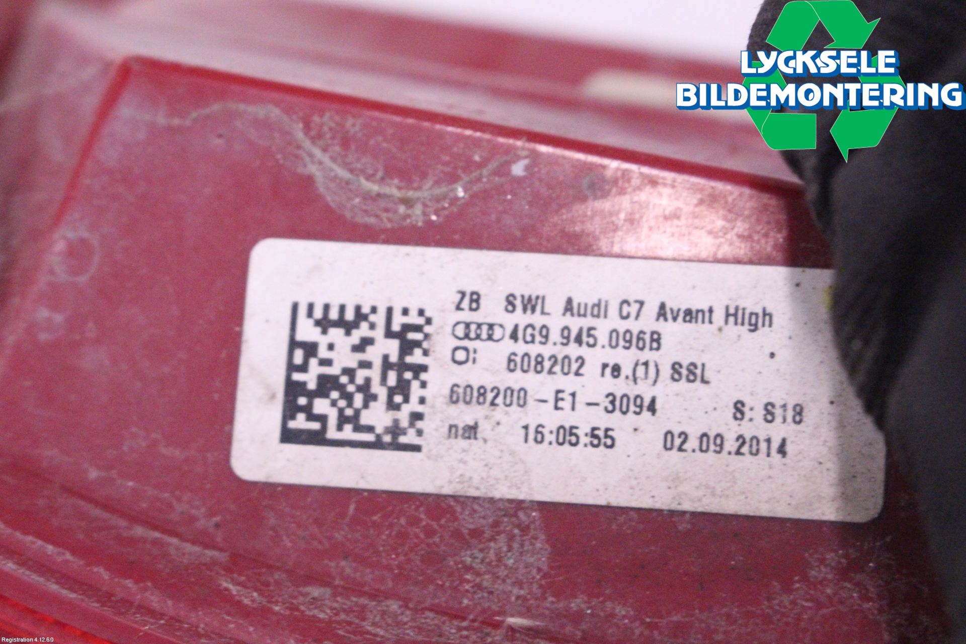 Audi A6 ALLROAD 12-18 Bakljus Höger