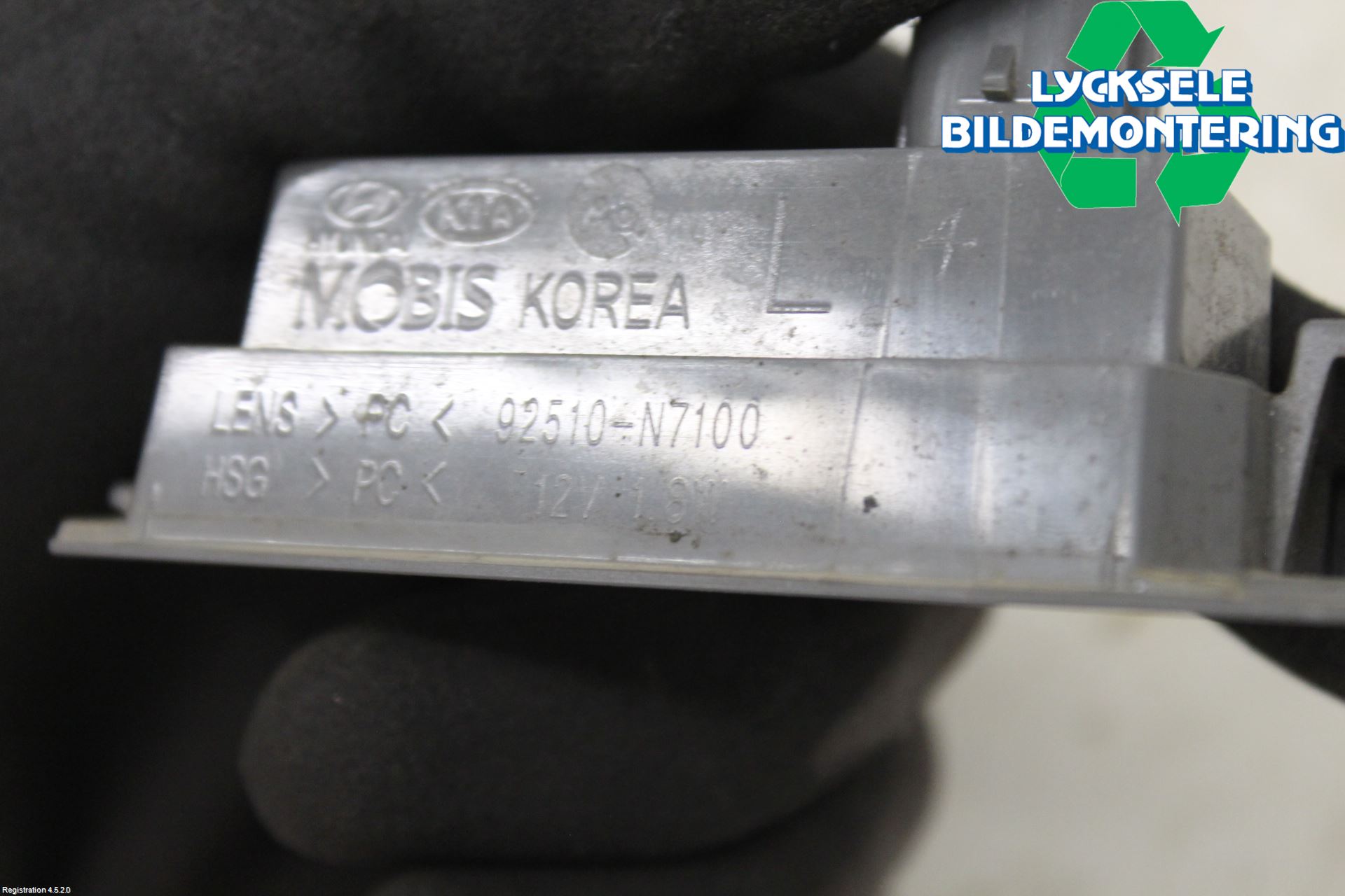 Hyundai TUCSON 05- Skylt Belysning