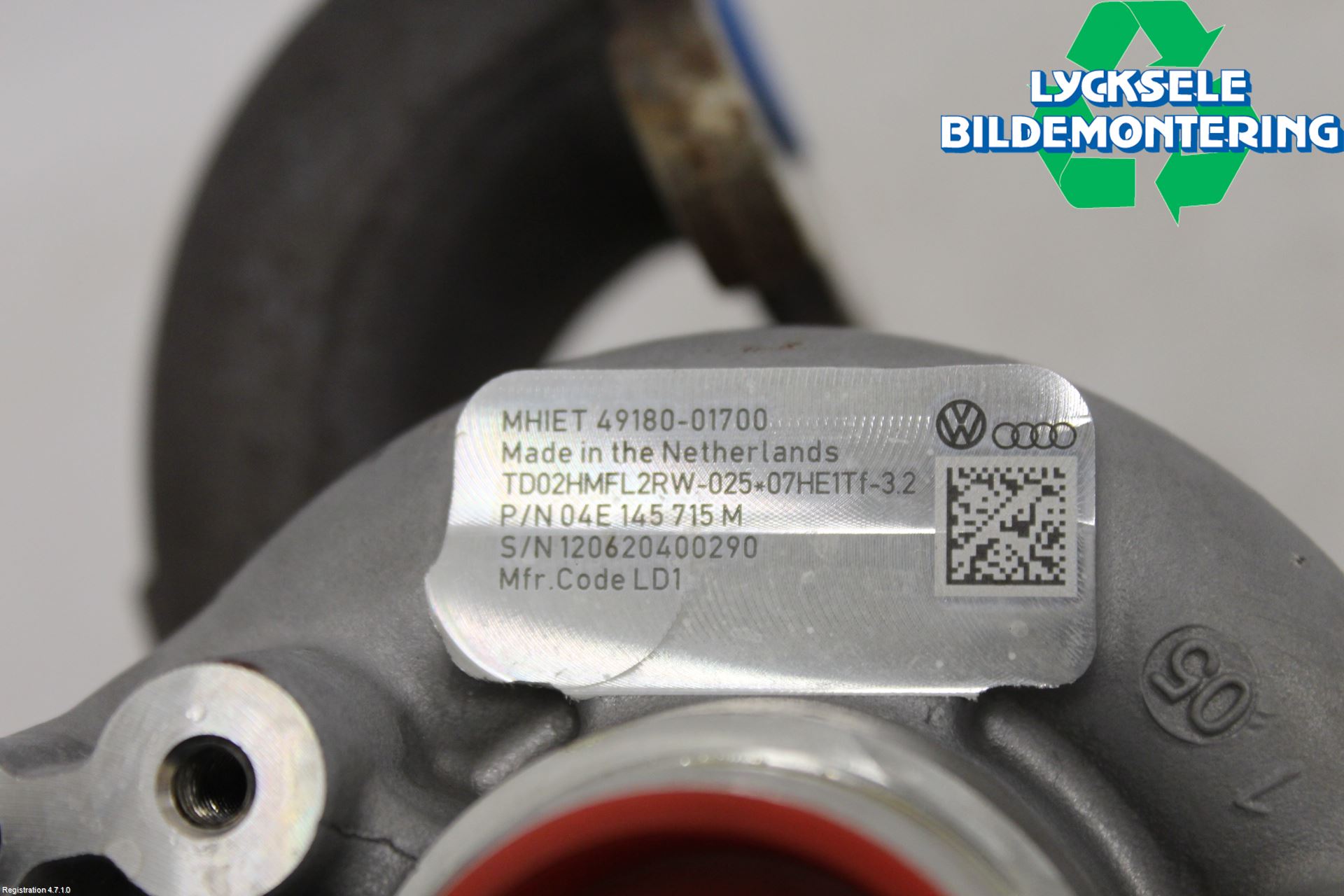 Volkswagen VW GOLF / E-GOLF VIII 20- Turboaggregat