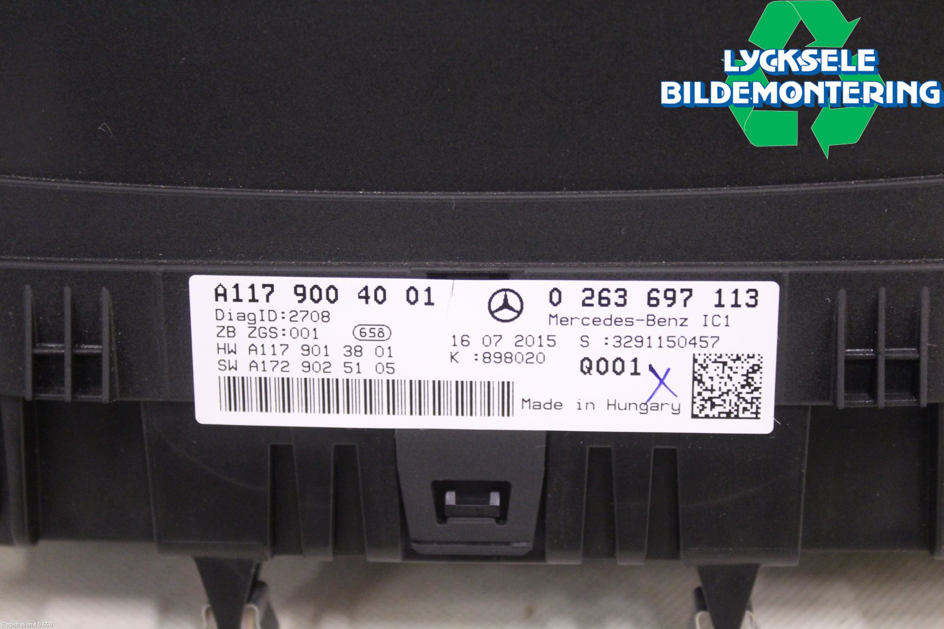 Mercedes-Benz MB CLA-KLASS (C117/X117) 13-19 Instrument Komb