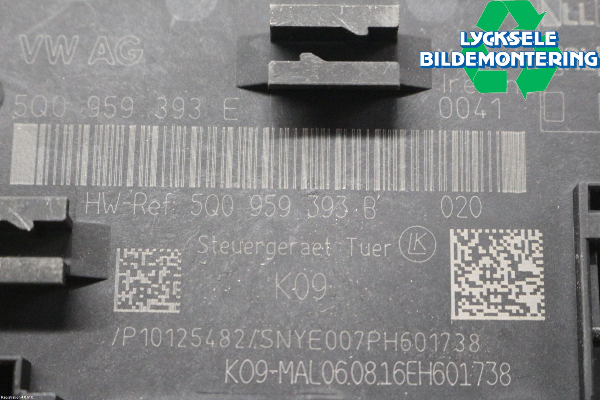 Volkswagen VW GOLF / E-GOLF VII 13-20 Styrenhet Dörr