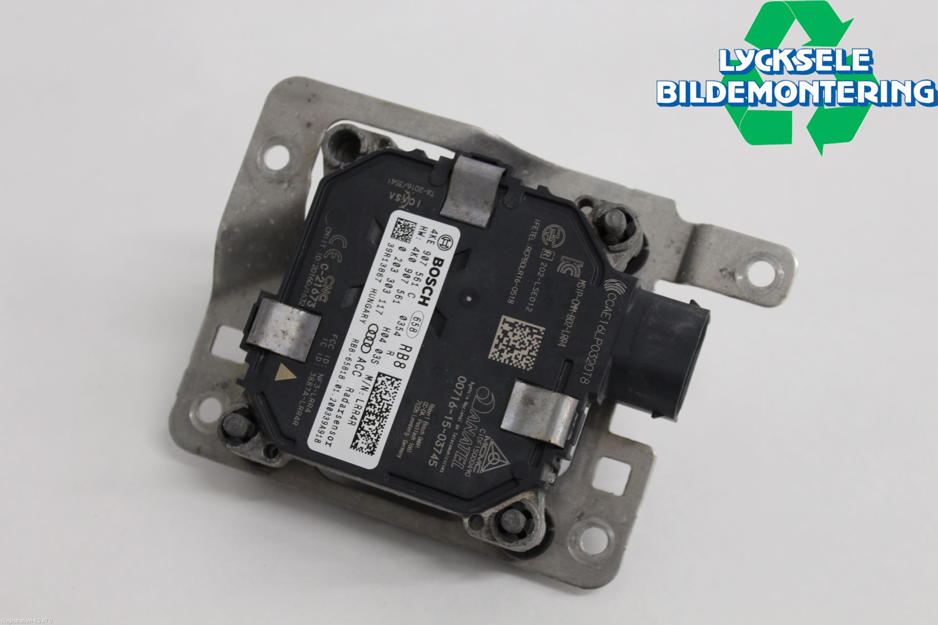 Audi E-TRON, S GE 19- Sensor Adaptiv Farthållare