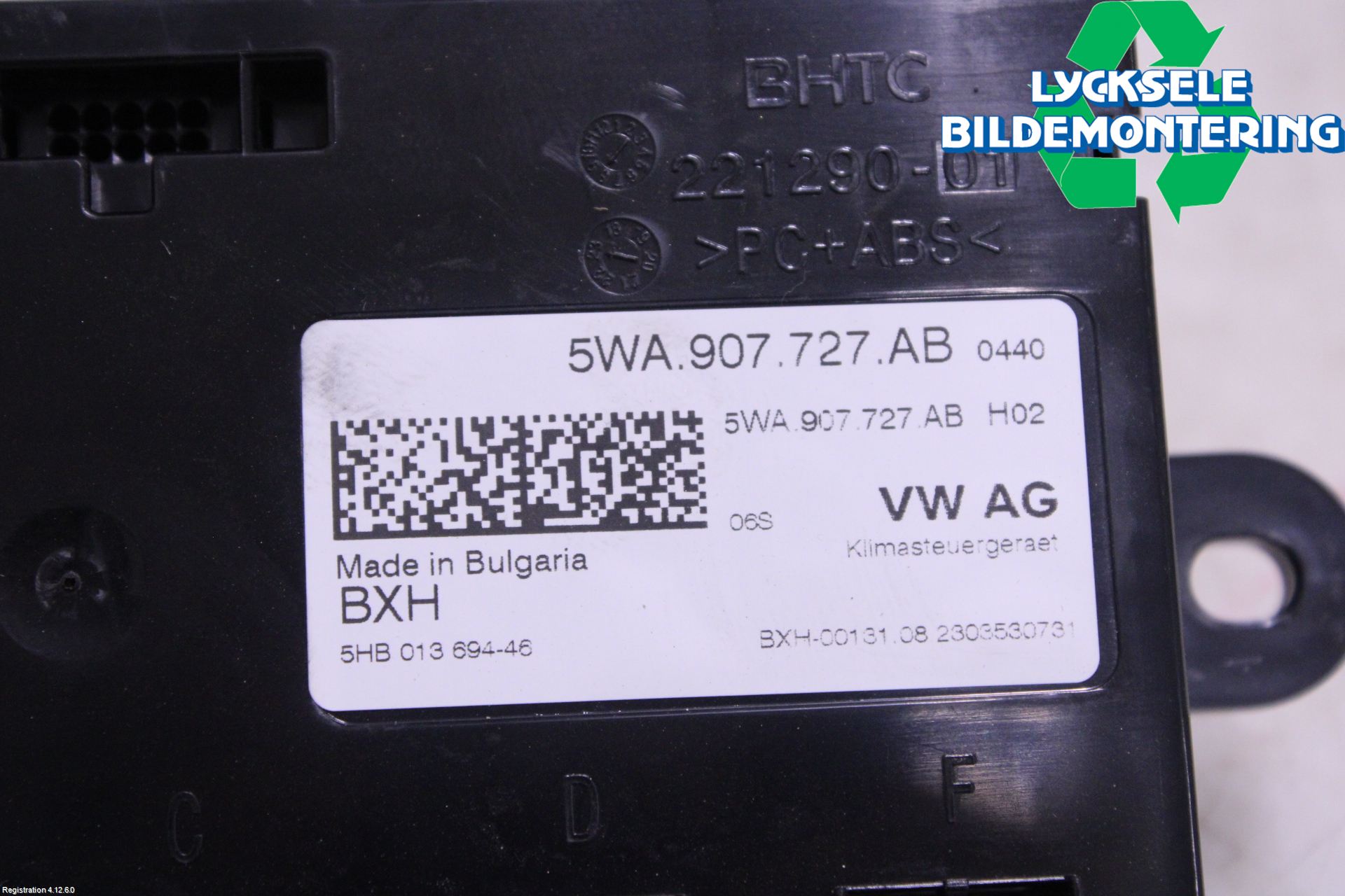 Volkswagen VW CADDY 21- Ac Styrenhet Ac Manöveren