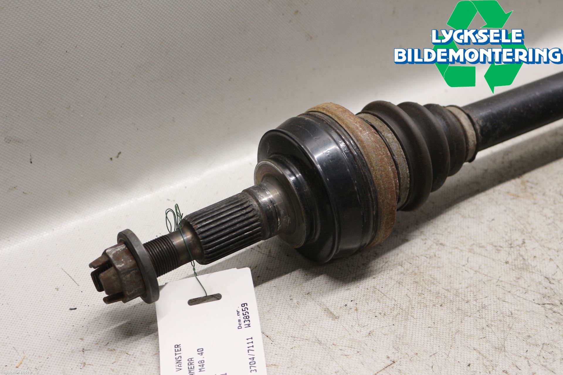 Porsche PANAMERA 09- Drivaxel Bak Vänster