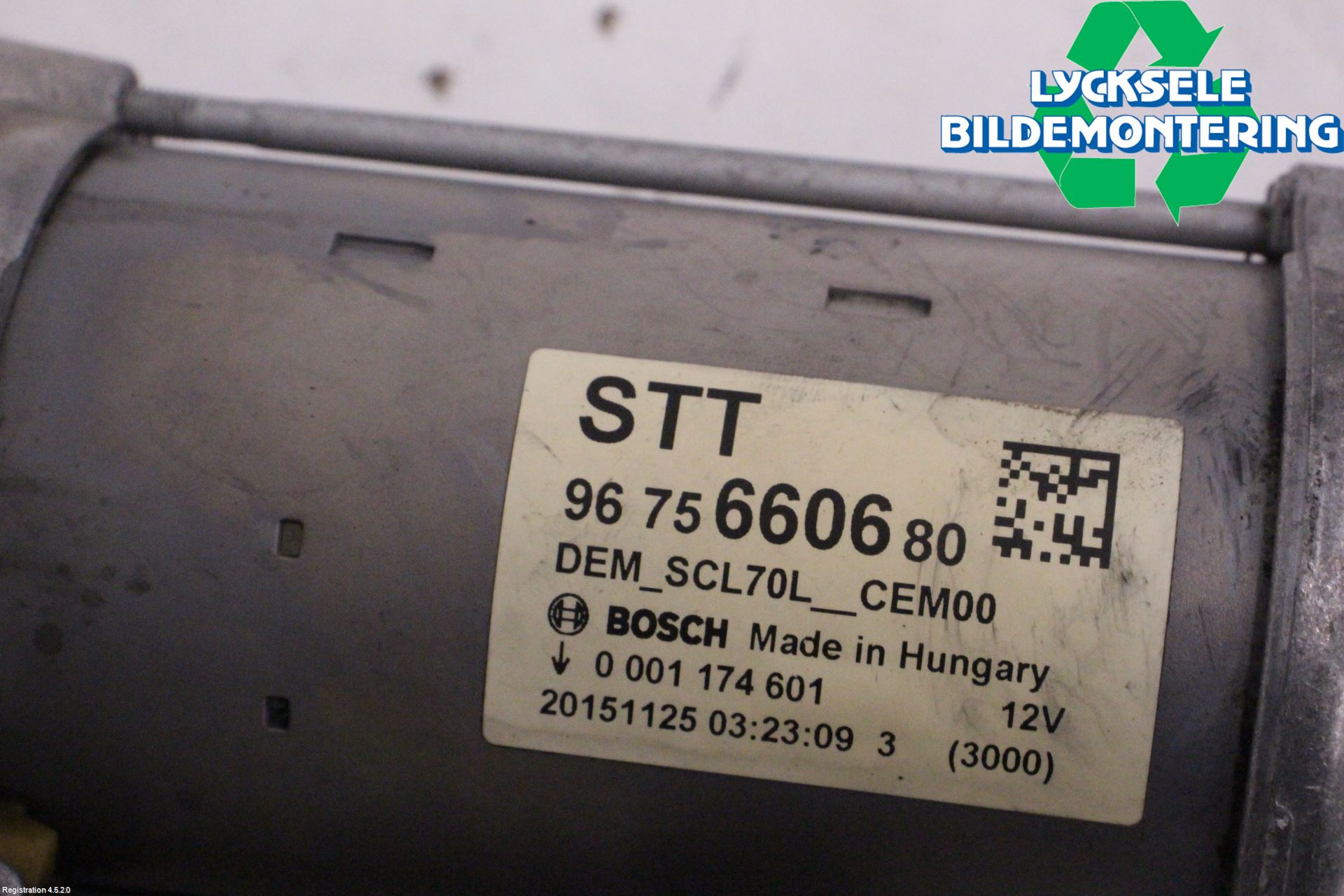 Peugeot PARTNER 16-18 Startmotor Diesel