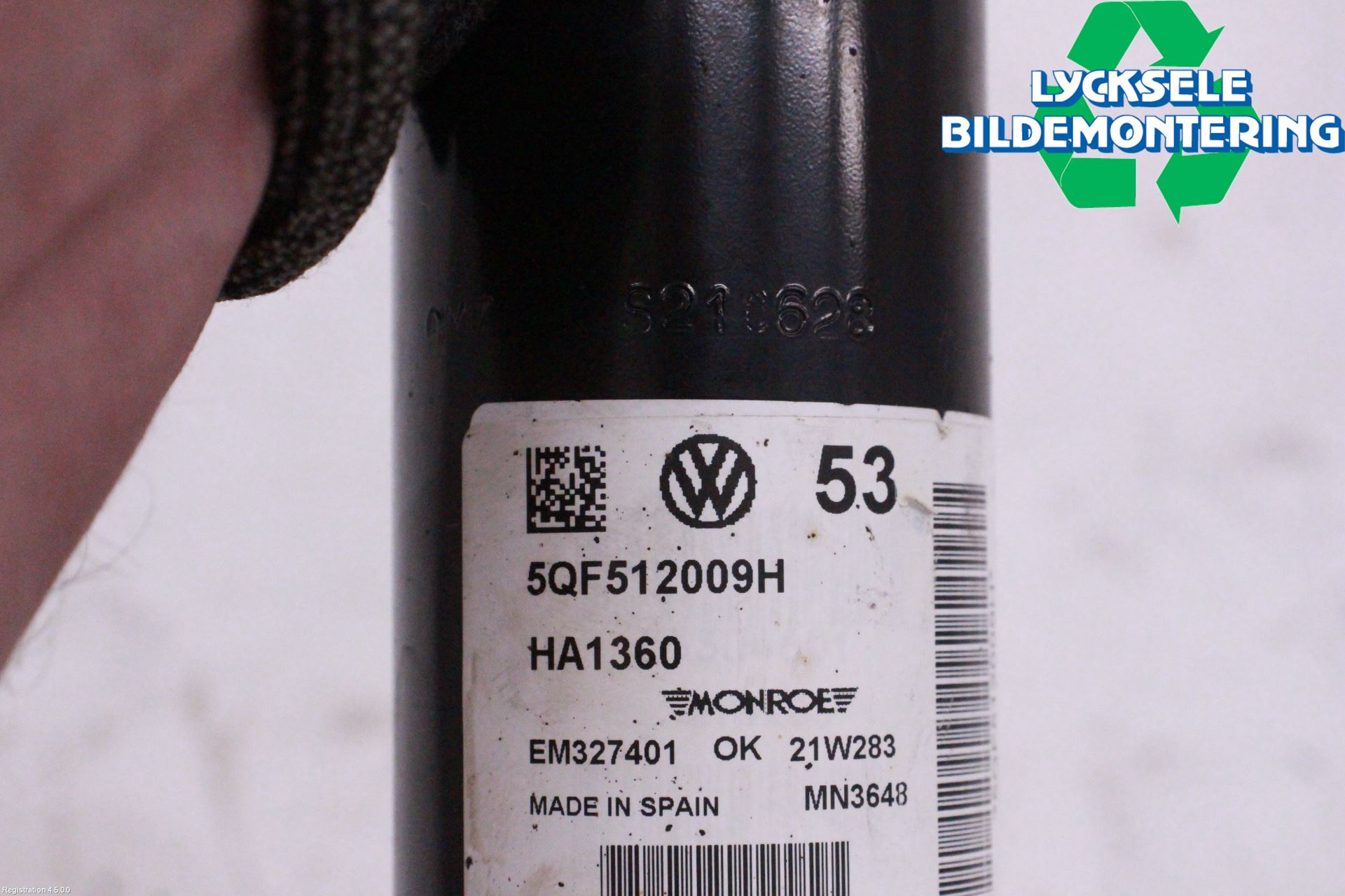Volkswagen VW TIGUAN 16-24 Stötdämpare Bak
