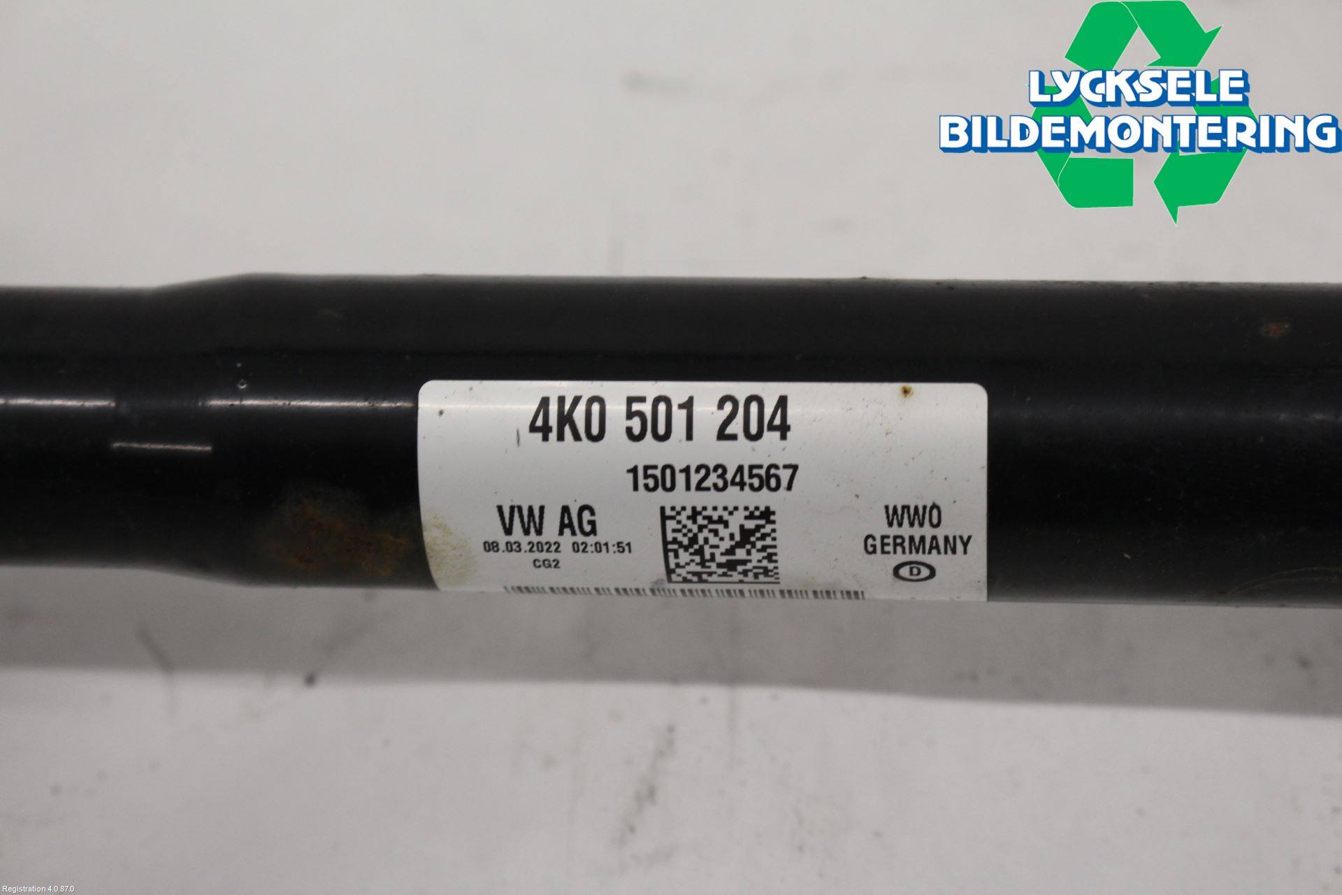 Audi A6 F2/C8 19- Drivaxel Bak Höger