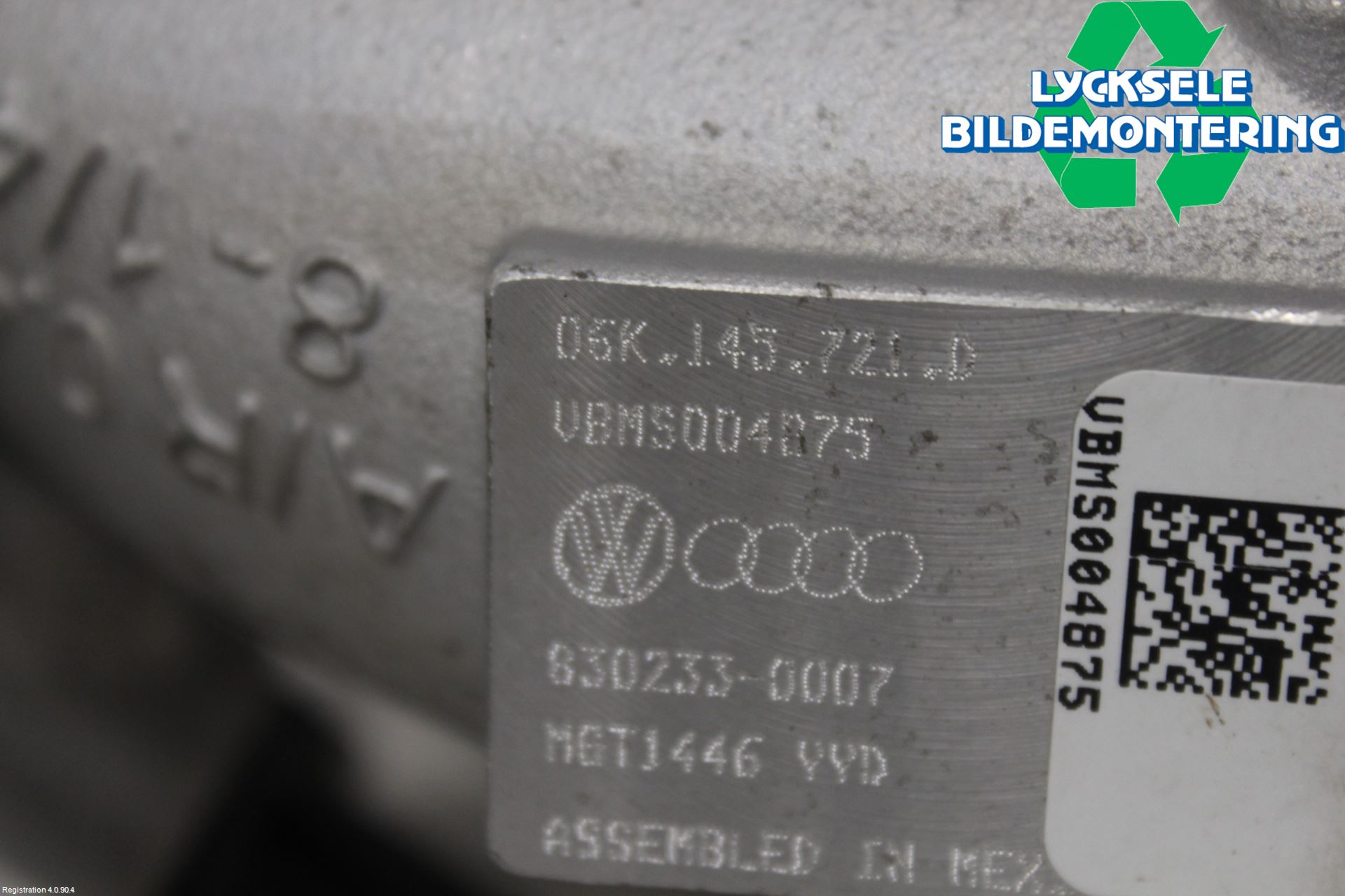 Volkswagen VW PASSAT 15-19 Turboaggregat