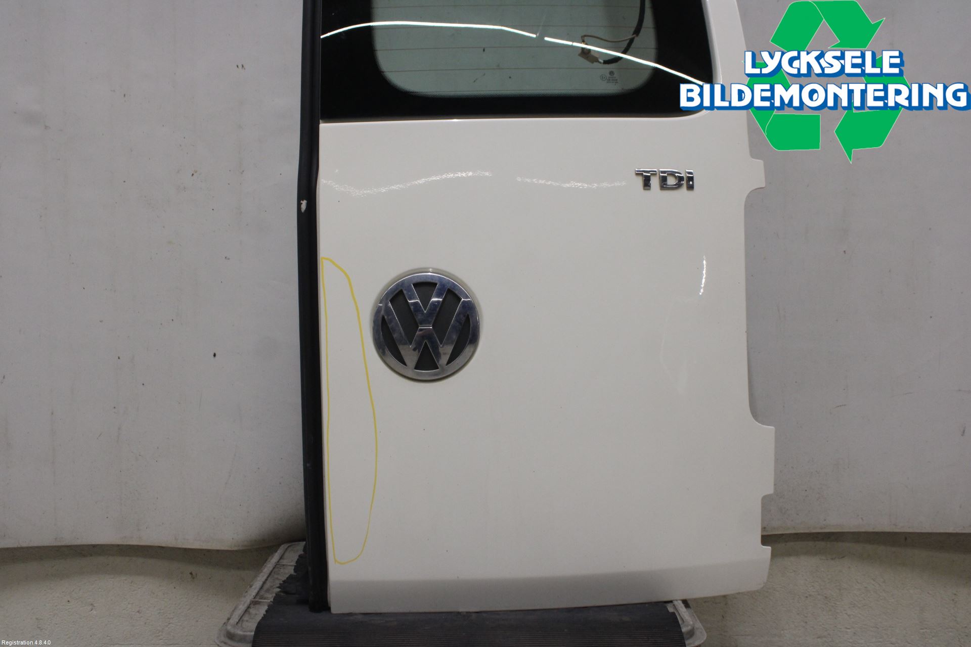 Volkswagen VW CADDY      04-10 Dörr Bak Van-Skåp Höger