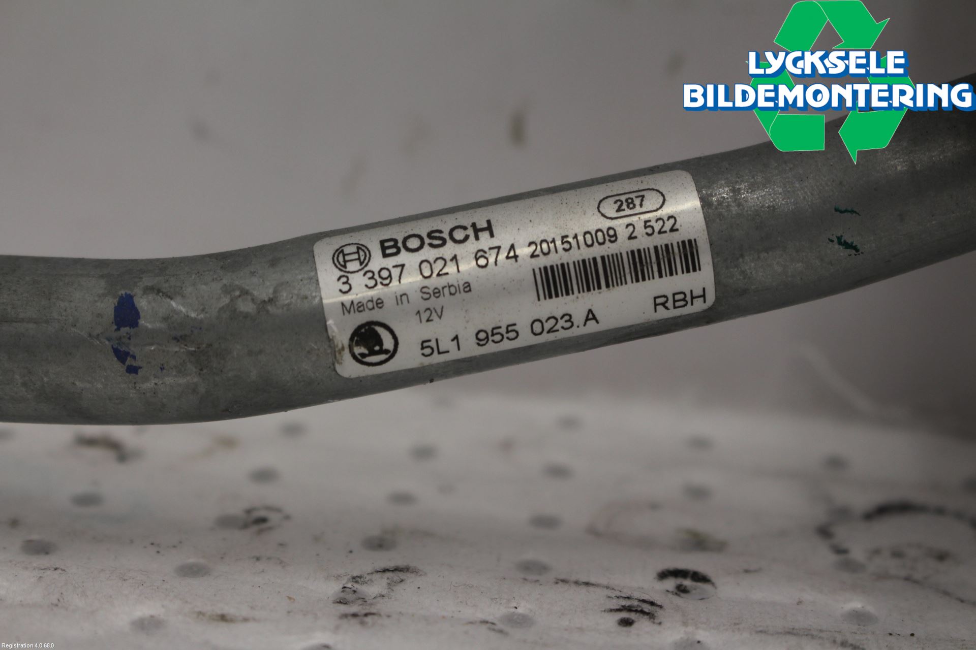 Skoda YETI Torkarmekanism Vindruta