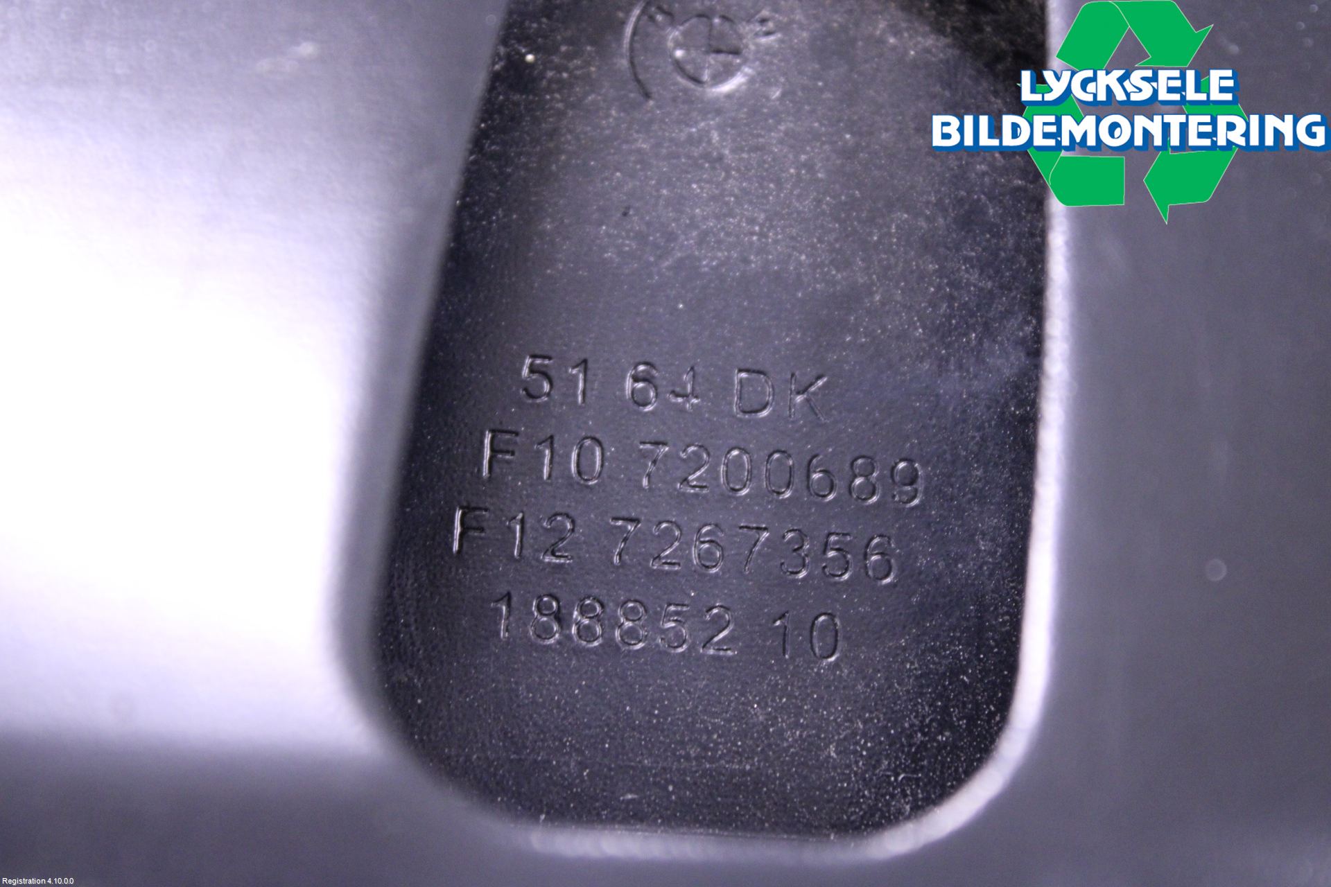 BMW 5 F10/F11/F18 09-17 Frontplåt