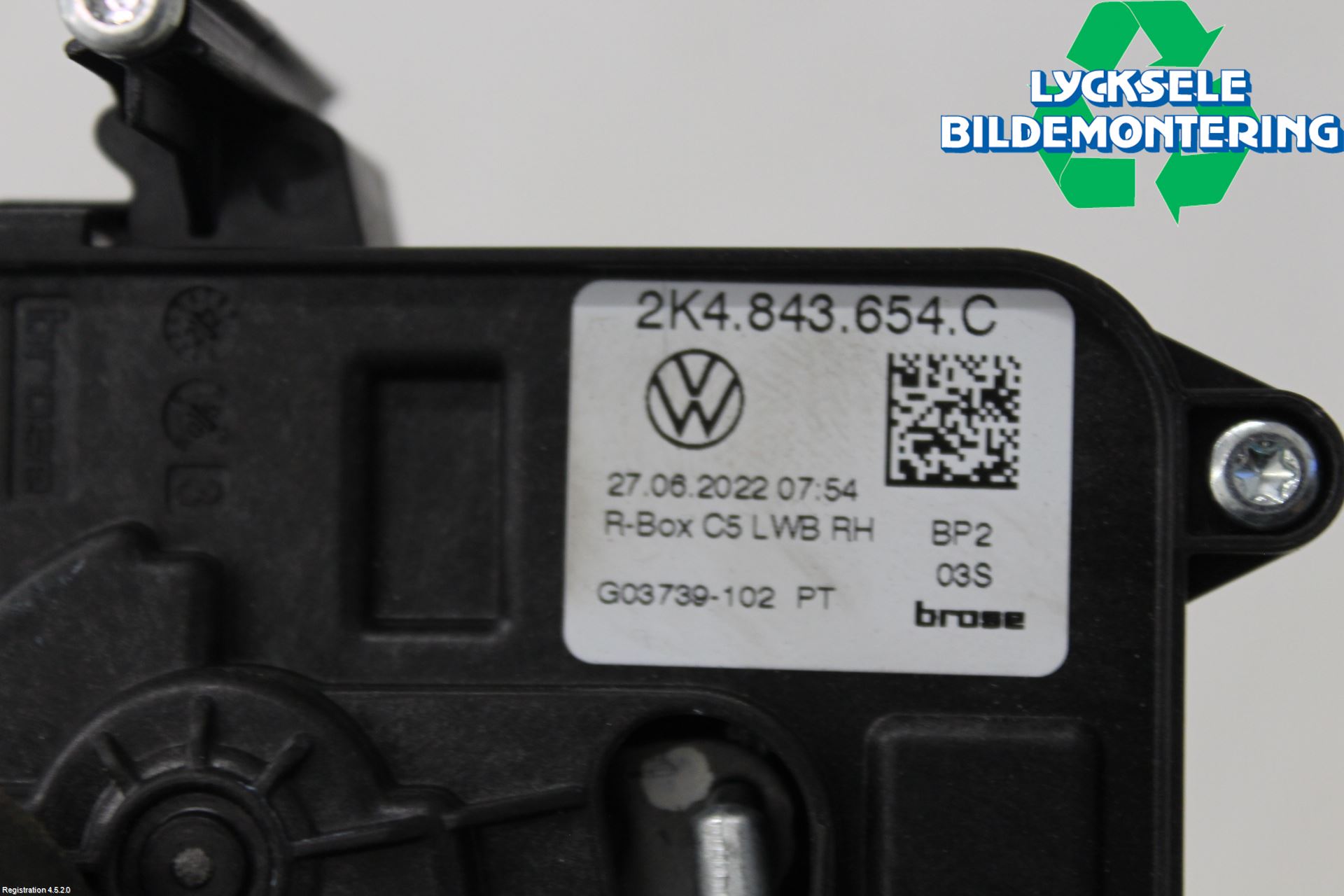 Volkswagen VW CADDY 21- Låskista-Dörrlås