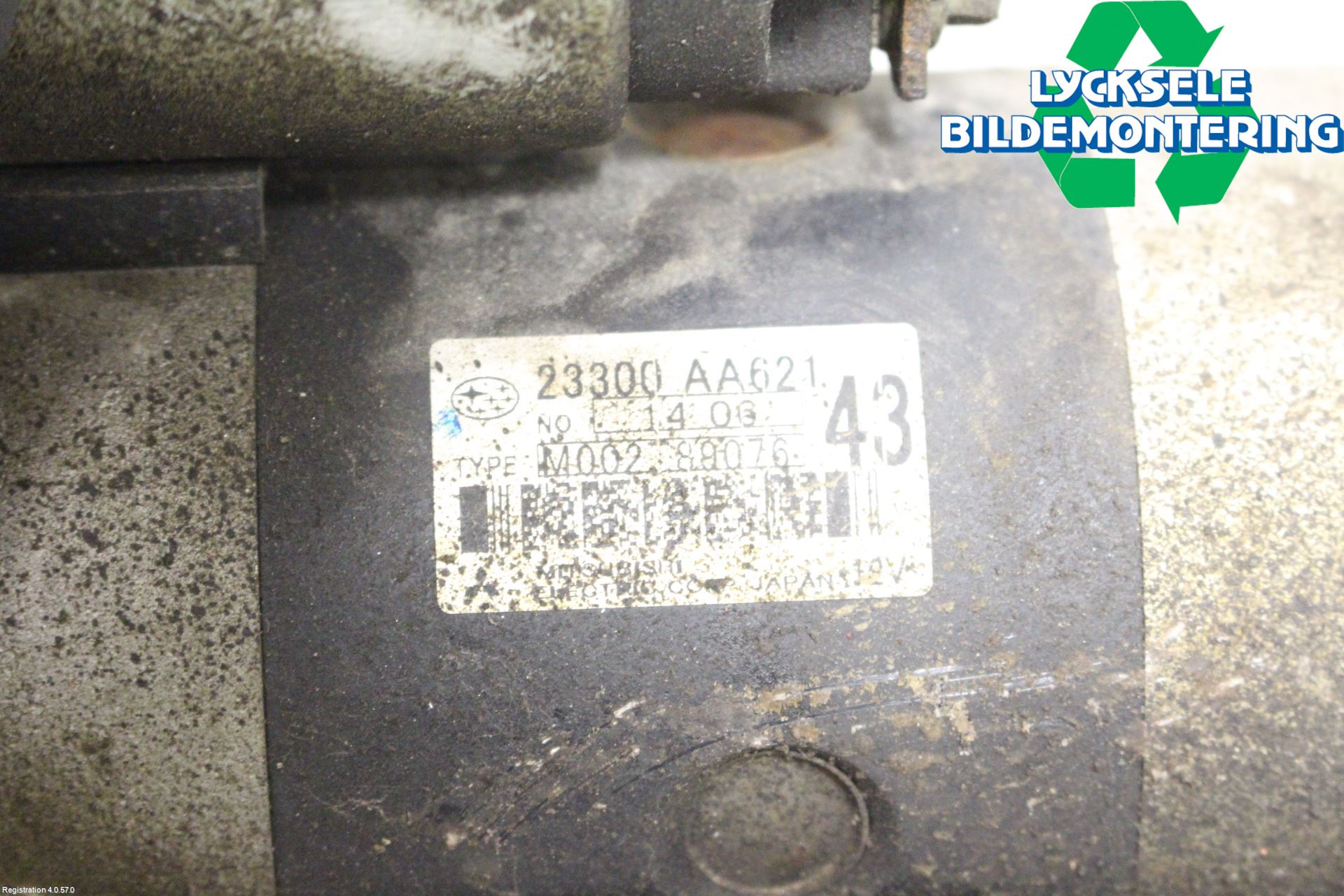 Subaru LEGACY 10-14 Startmotor Diesel
