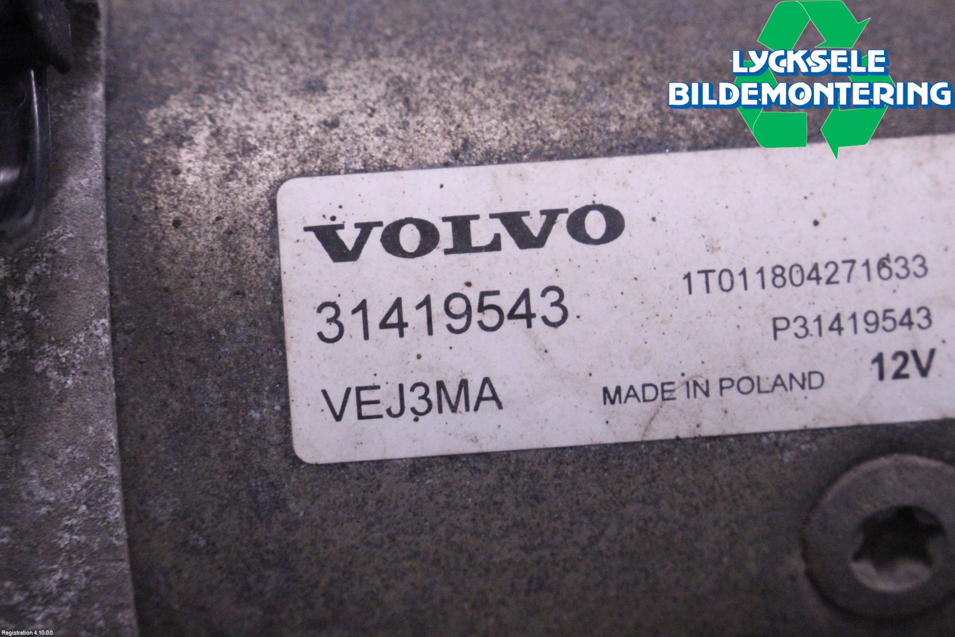 Volvo V60 CROSS COUNTRY 16-18 Startmotor Diesel