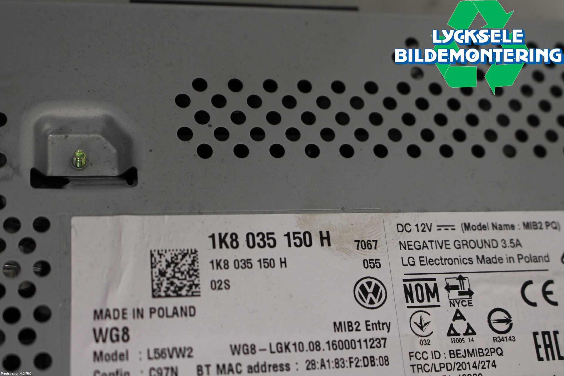 Volkswagen VW CADDY 16-20 Cd Radio - Multimediapanel