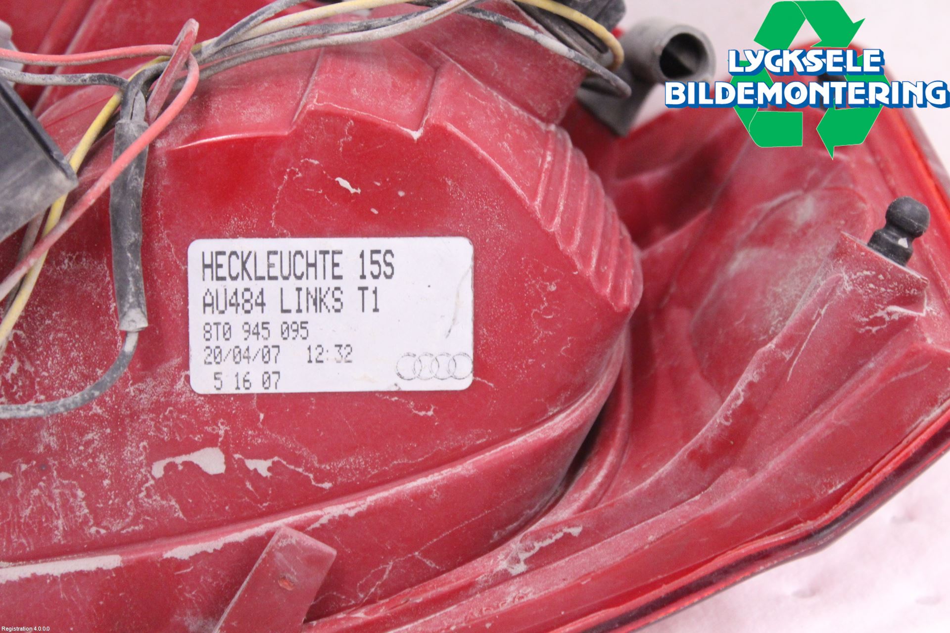 Audi A5 07-16 Bakljus Vänster